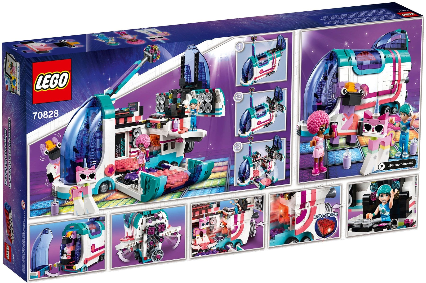 LEGO 70828 Pop-Up Party Bus: Disco Kitty & Friends - SuperSaverAU - view 2