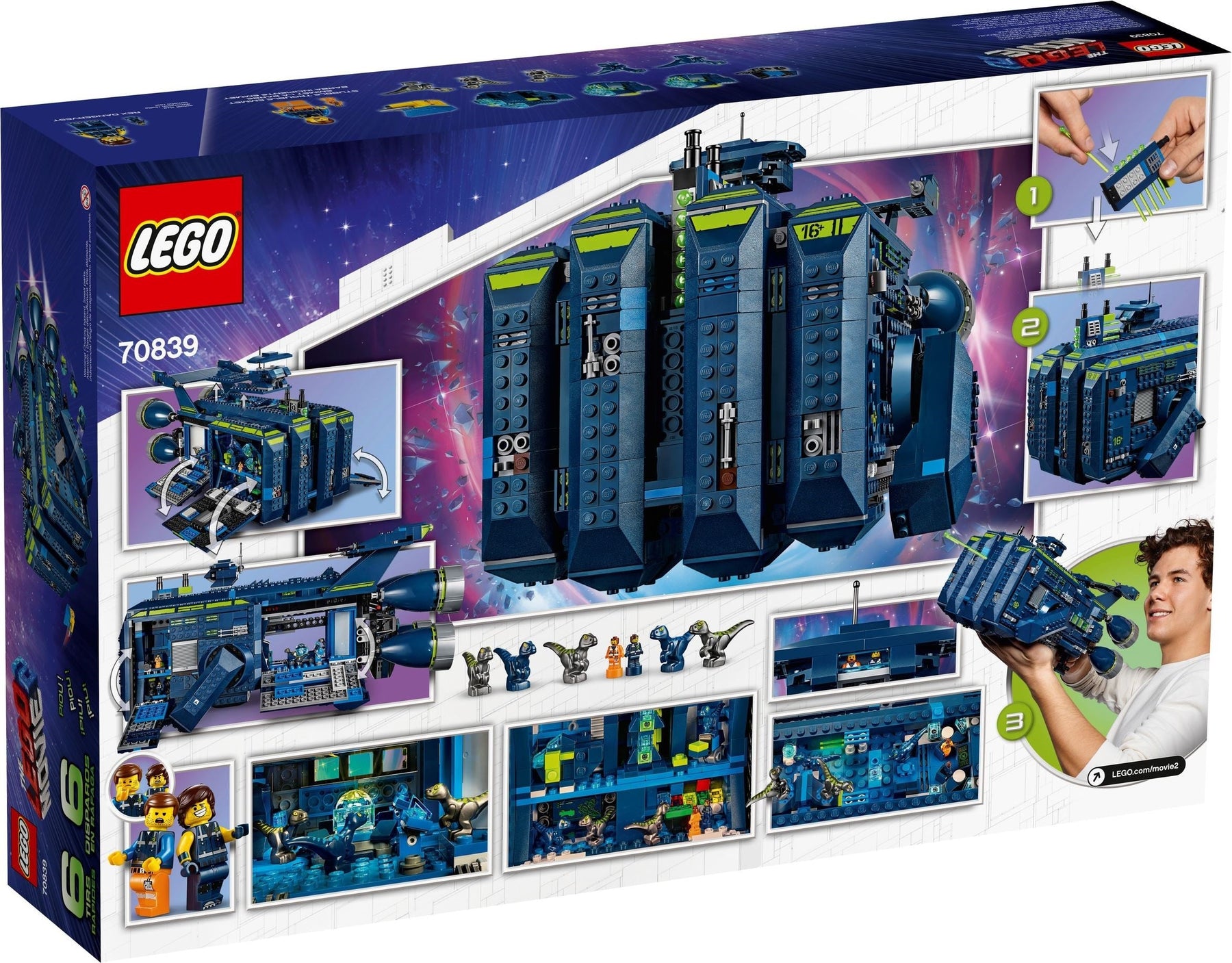 LEGO 70839 Rexcelsior! Spaceship Toy with Rex Dangervest - SuperSaverAU - view 7