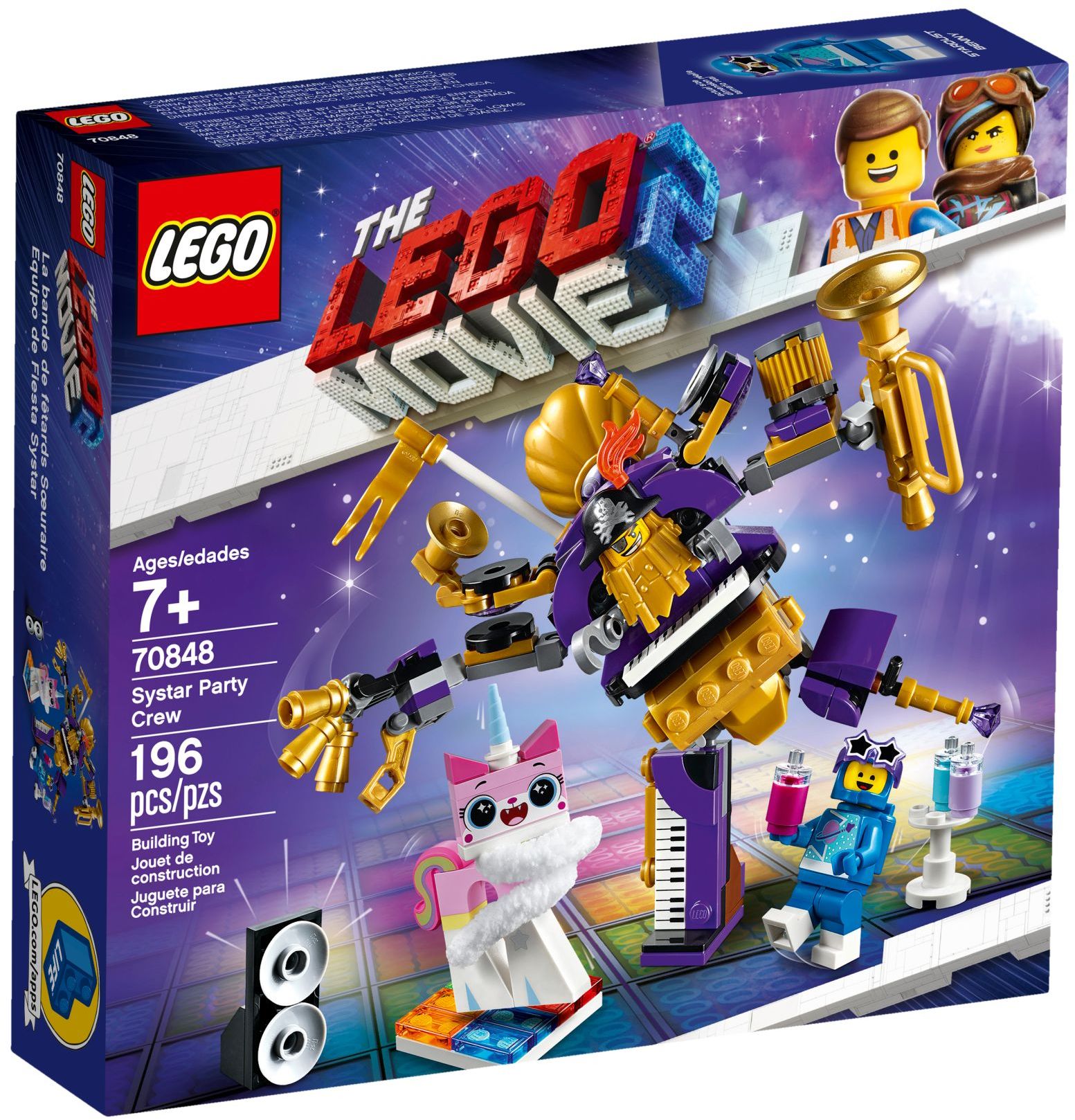 LEGO 70848 Systar Party Crew: MetalBeard Mech & Disco Kitty - SuperSaverAU - view 1
