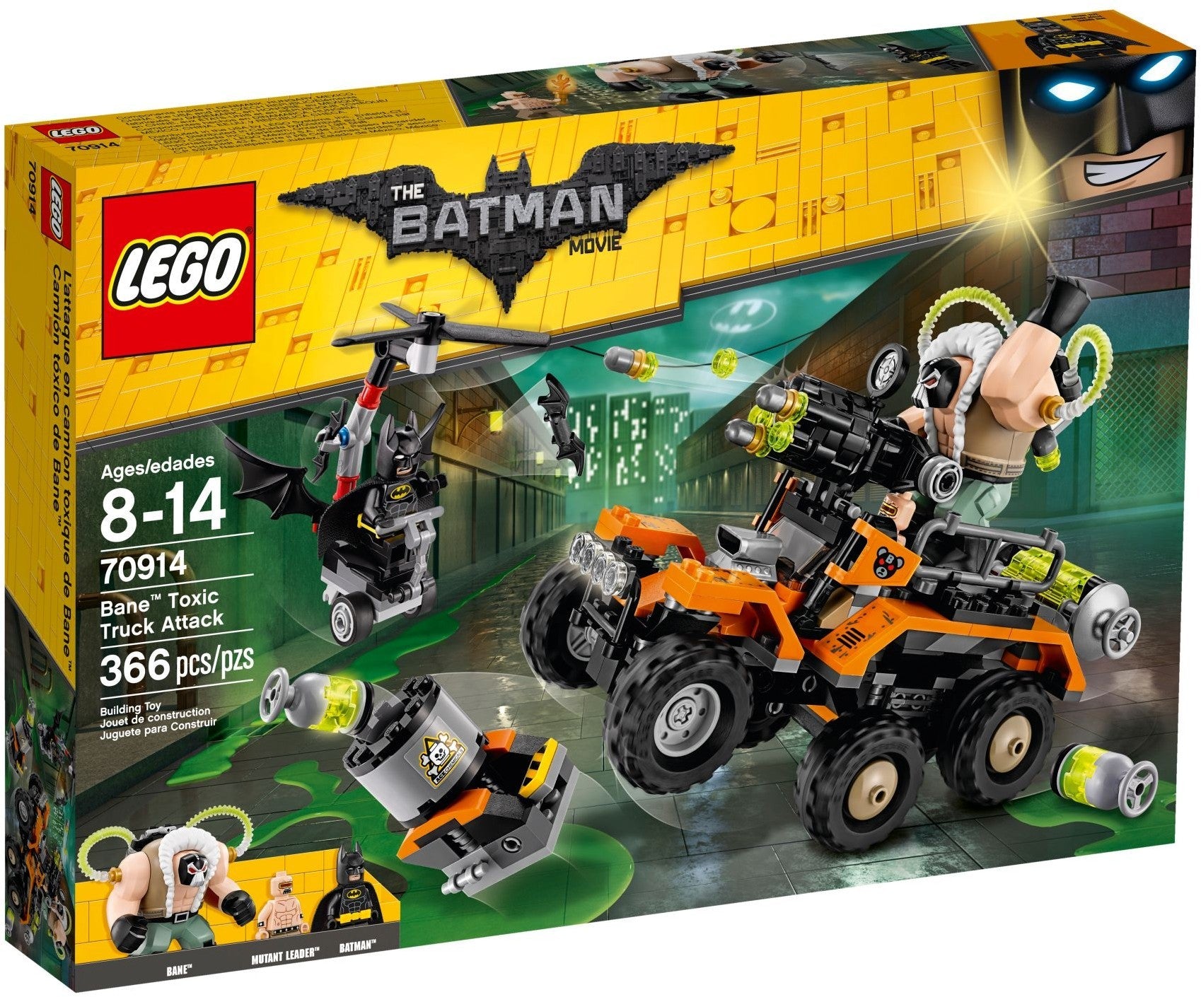 LEGO 70914 Bane Toxic Truck Attack Batman Movie Set - SuperSaverAU - view 1
