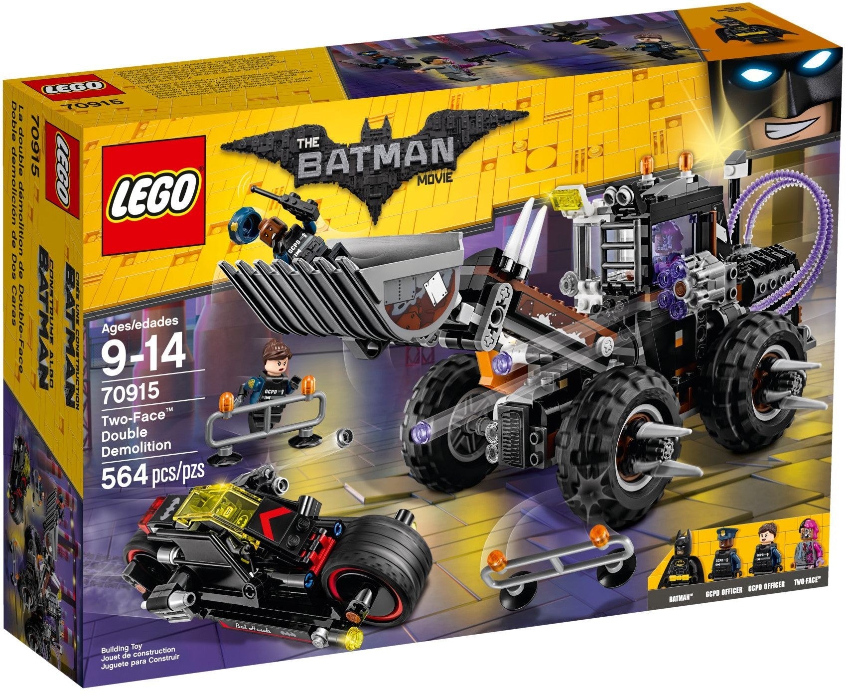 LEGO 70915 Two-Face Double Demolition Batcycle Battle - SuperSaverAU - view 1