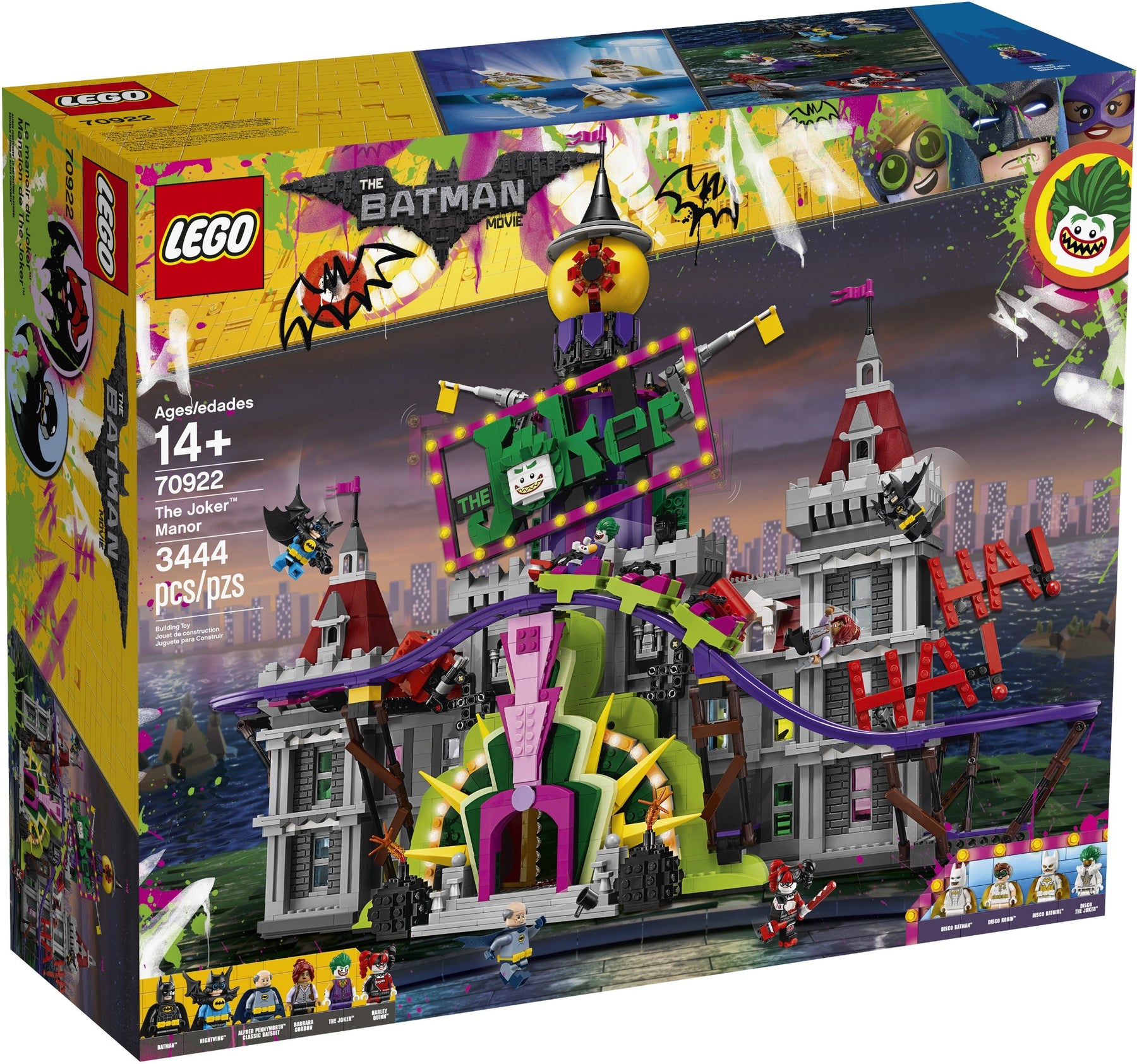 LEGO 70922 Joker Manor: Batman Rollercoaster Funhouse - SuperSaverAU - view 1