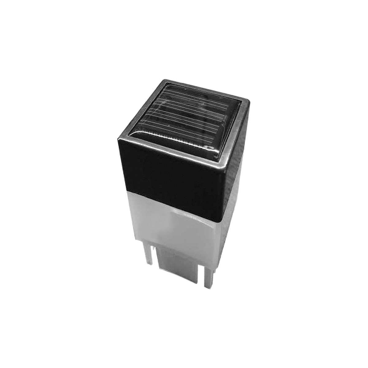 ProtectorAl 50 x 50mm Cool White Solar Fence Lights - 2 Pack