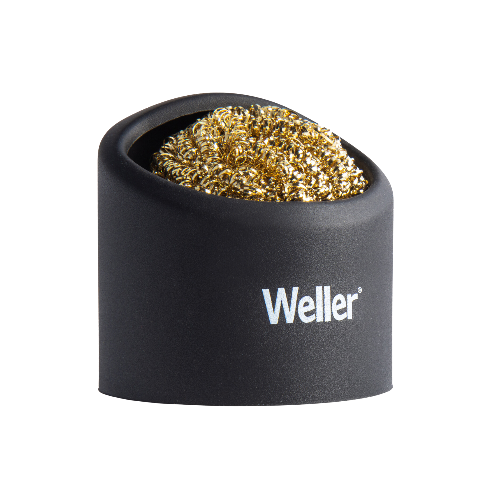 Weller Brass Sponge Soldering Tip Cleaner with Silicone Holder