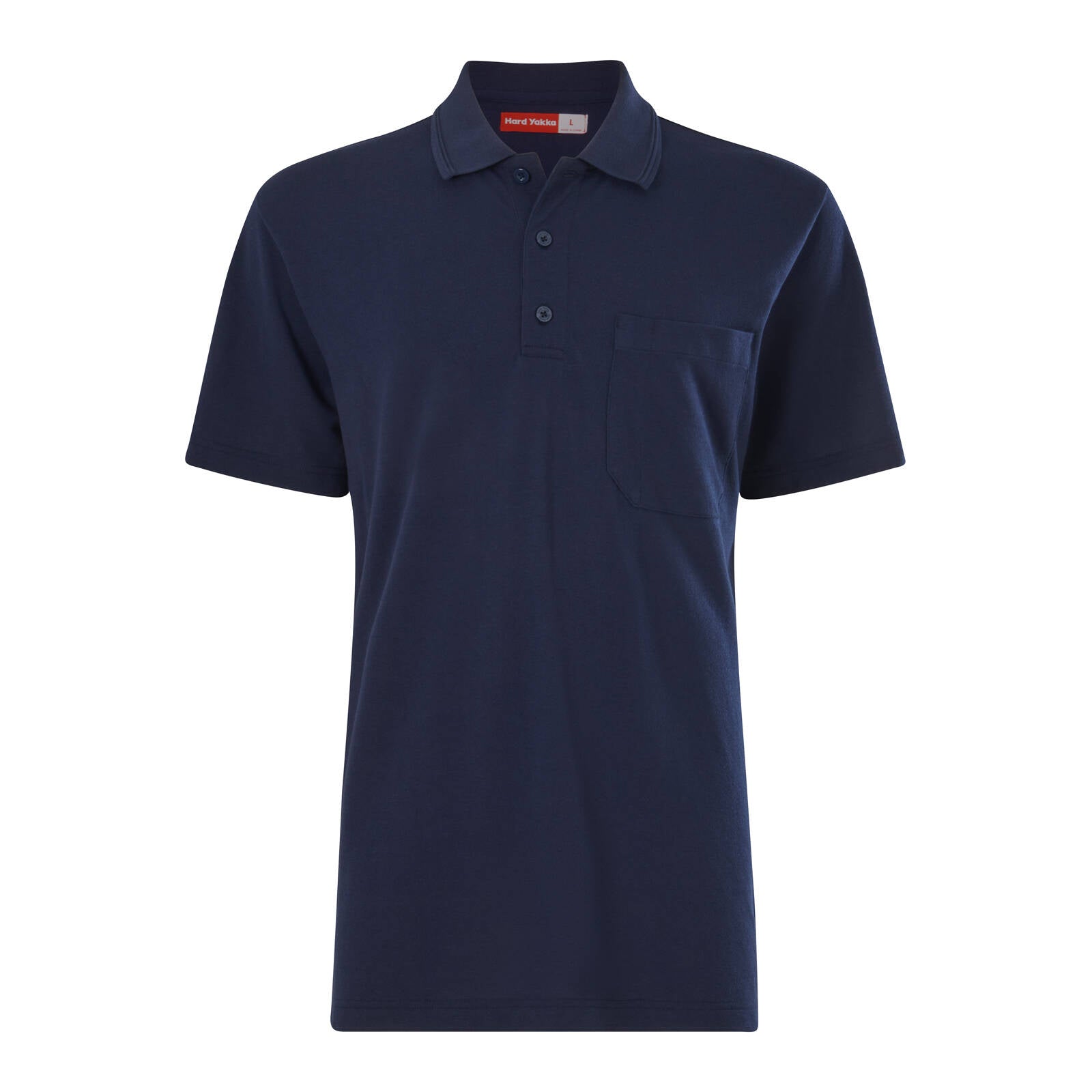 Hard Yakka Short Sleeve Regular Fit Polo - Navy, Size 3XL