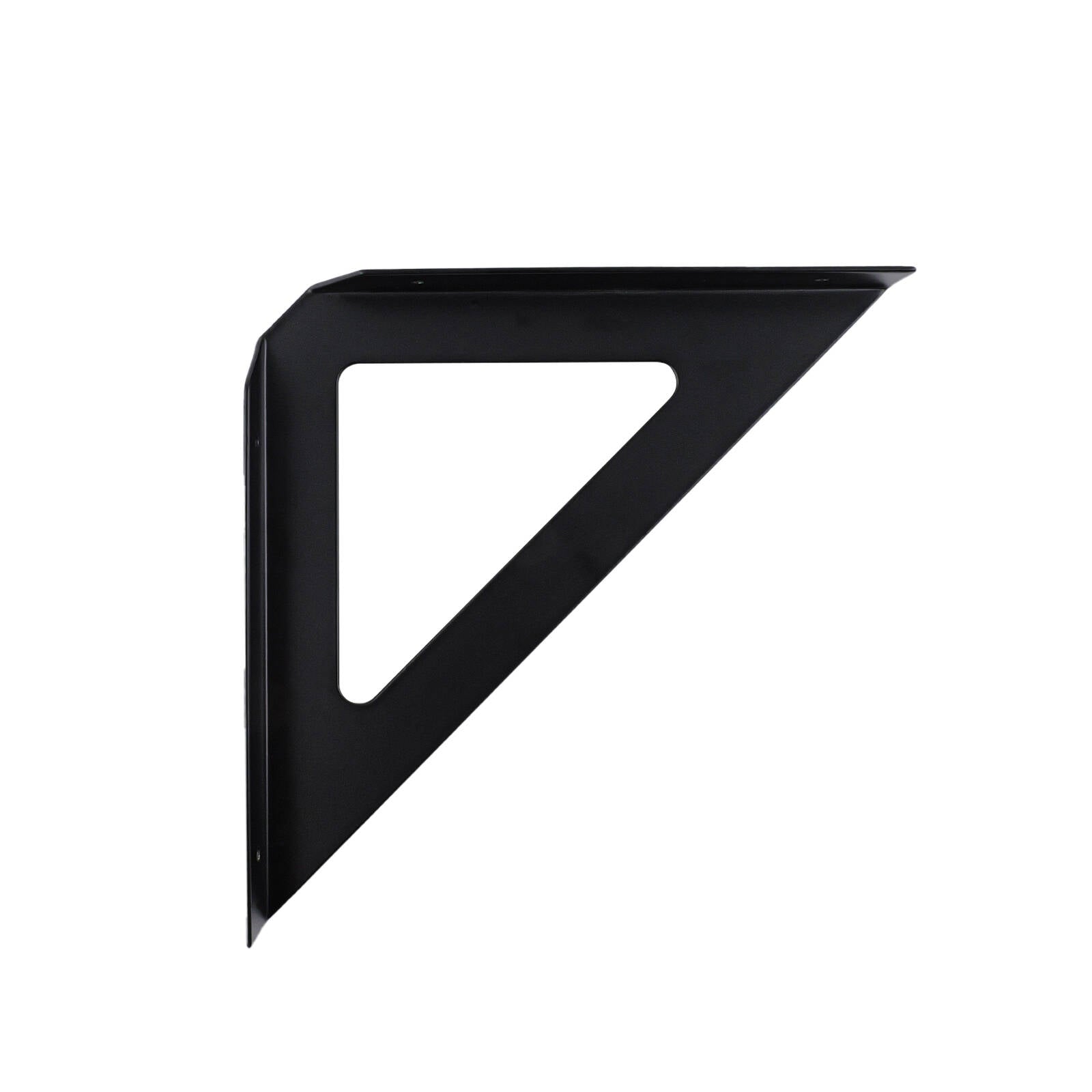 Carinya 240 x 240mm Black Triangle Stayed Bracket - Powder Coated Steel Shelf Bracket