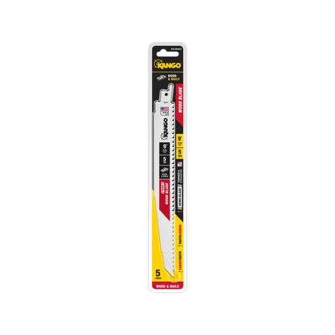 Kango 229mm 5TPI Wood Demo Reciprocating Saw Blade 5 Pack