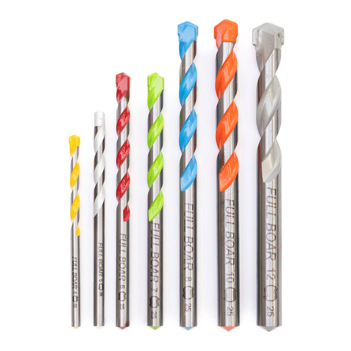 Full Boar 7 Piece Masonry Plug Drill Bit Set