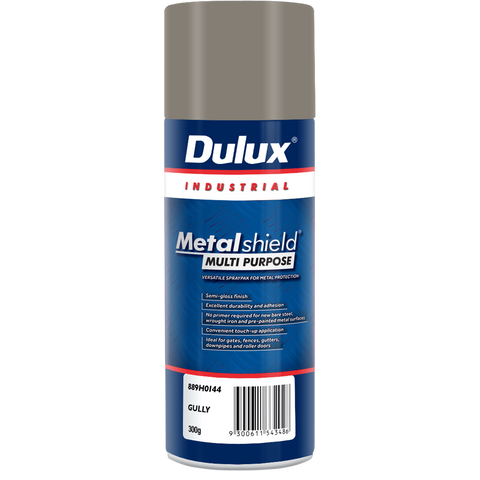 Dulux Metalshield 300g Multipurpose Spray Paint Satin Gully - Metal Protection