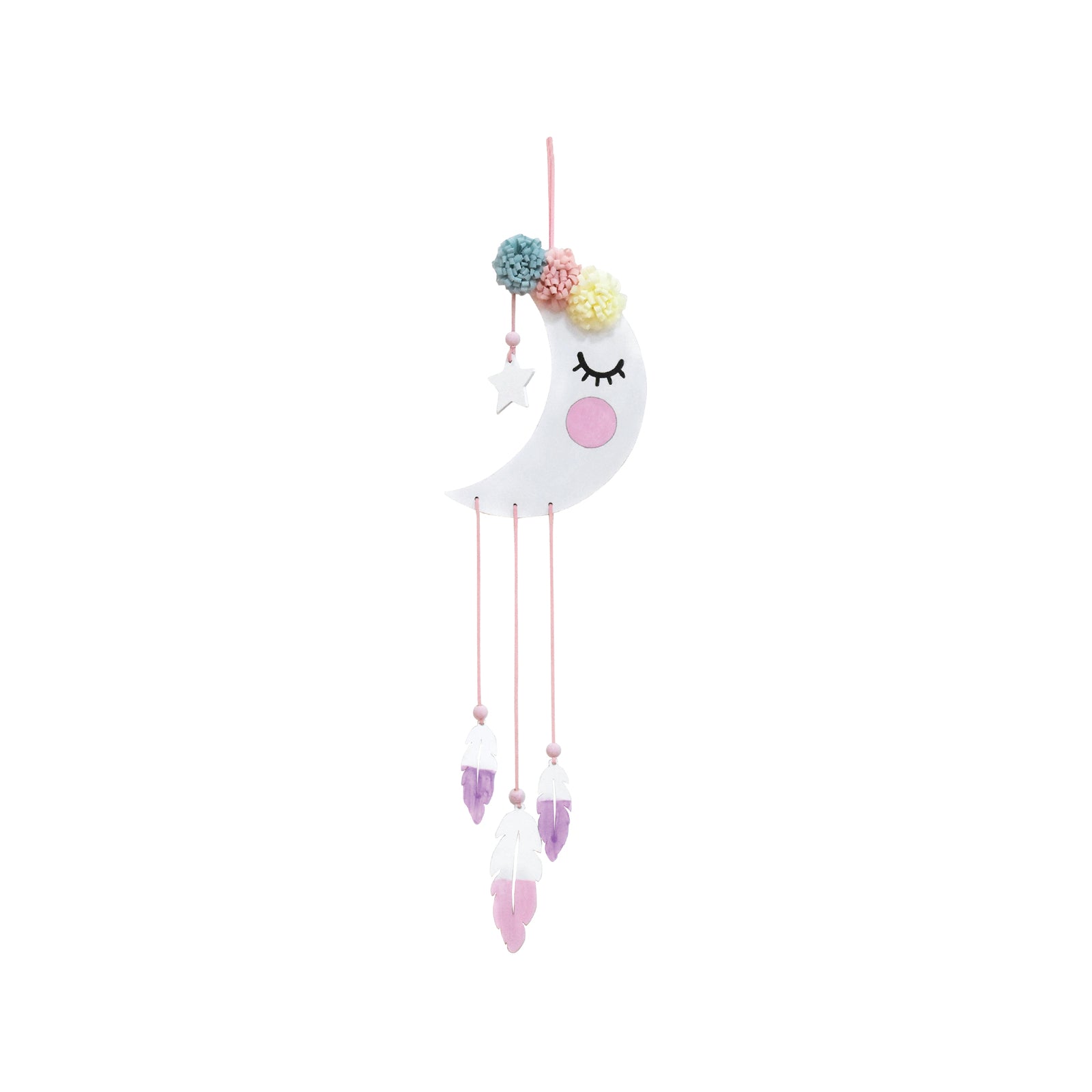 Boyle 210mm Wood DIY Dream Catcher Hanging Mobile Crafty Kit