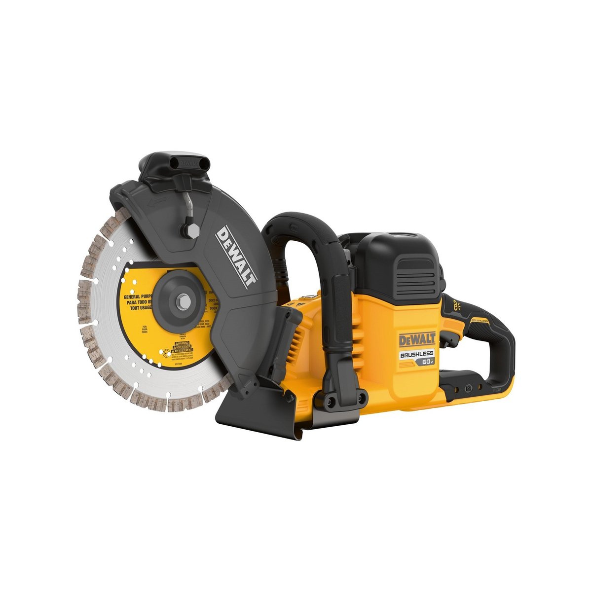 DeWALT 54V 9.0Ah 230mm XR FLEXVOLT Brushless Cordless Concrete Cut Off Saw Kit DCS691X2-XE