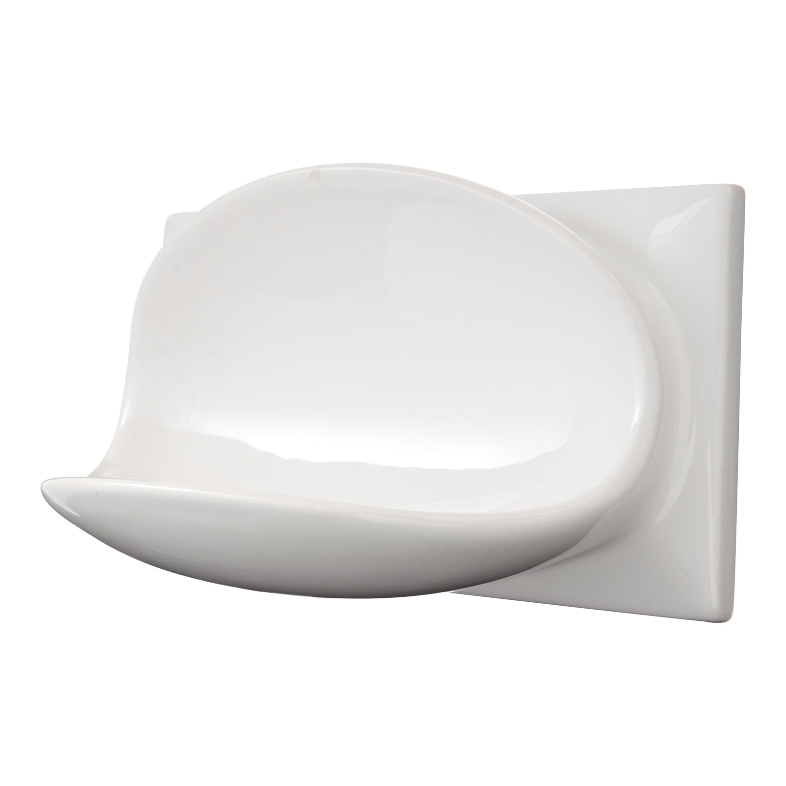 Roberts Designs White Tile Soap Holder 200 x 100mm, Glazed Ceramic Bathroom Soap Dish