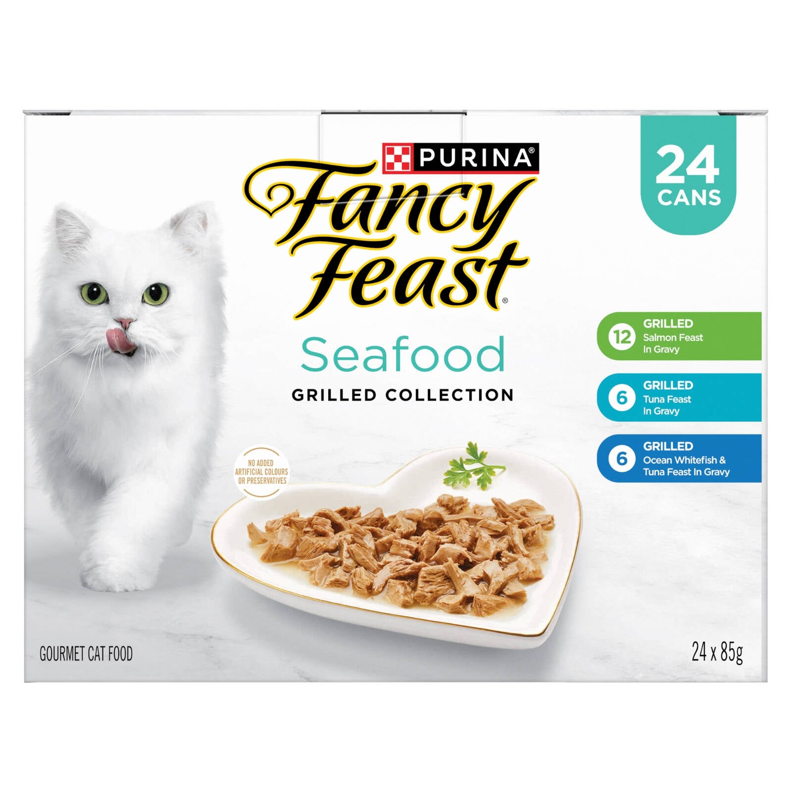 Fancy Feast Grilled Seafood Collection Wet Cat Food 85g - 24 Pack