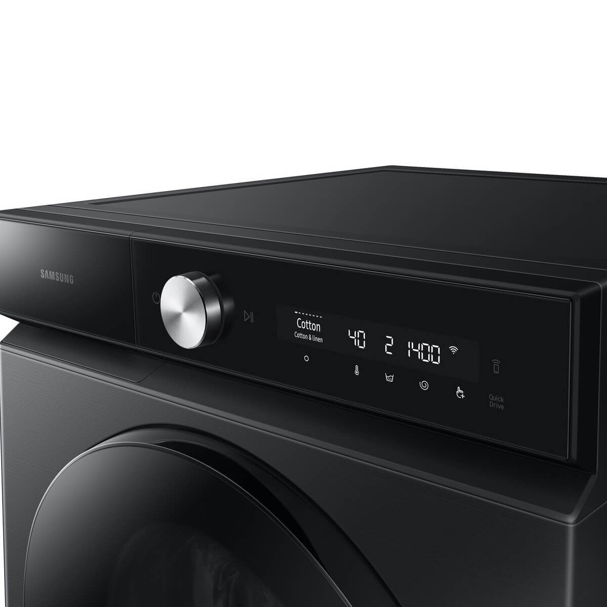 Samsung Bespoke AI 12kg Front Load Washing Machine - Black, AI Wash, Auto Dispense - WW12BB94ADGB
