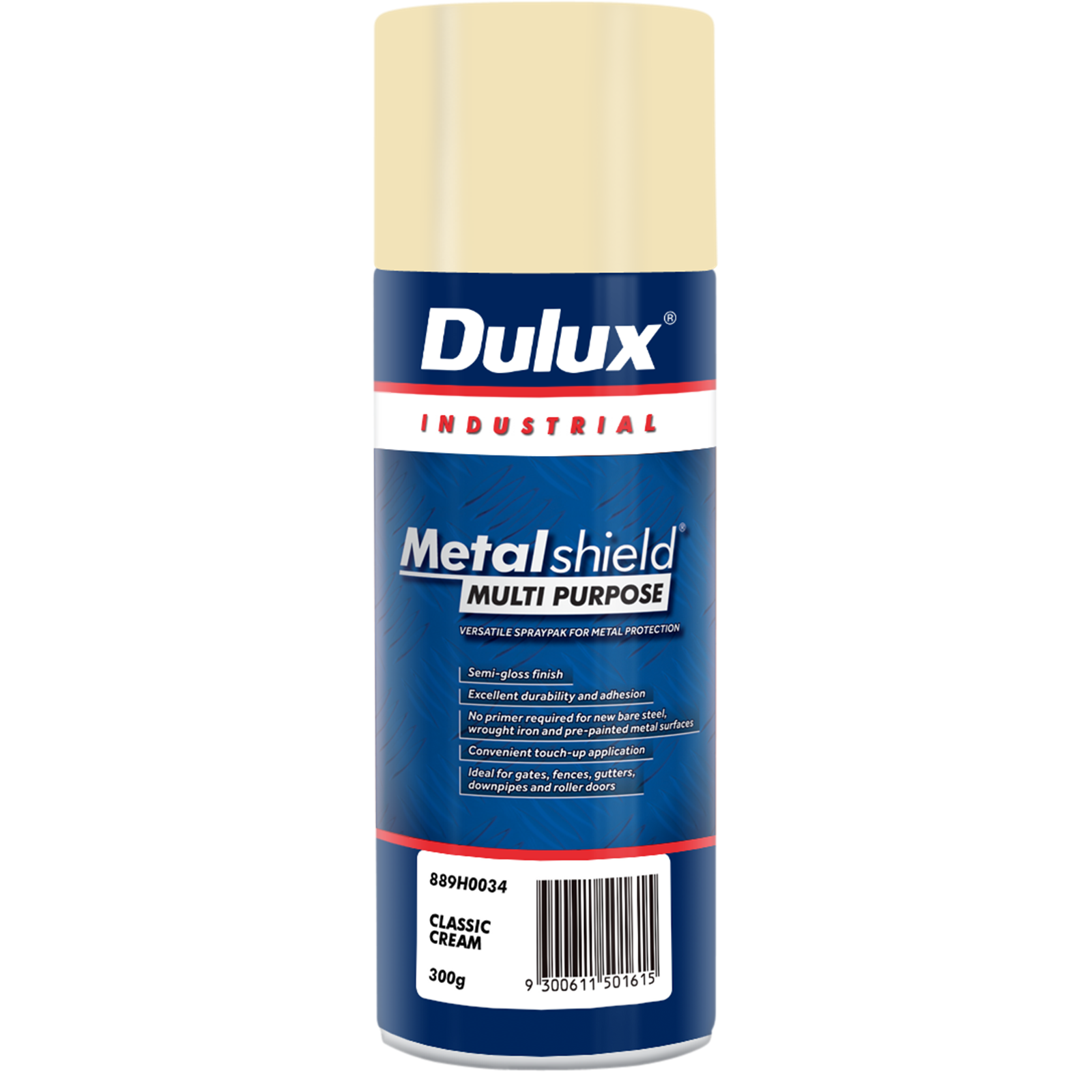 Dulux Metalshield 300g Multipurpose Spray Paint Classic Cream - Metal Protection