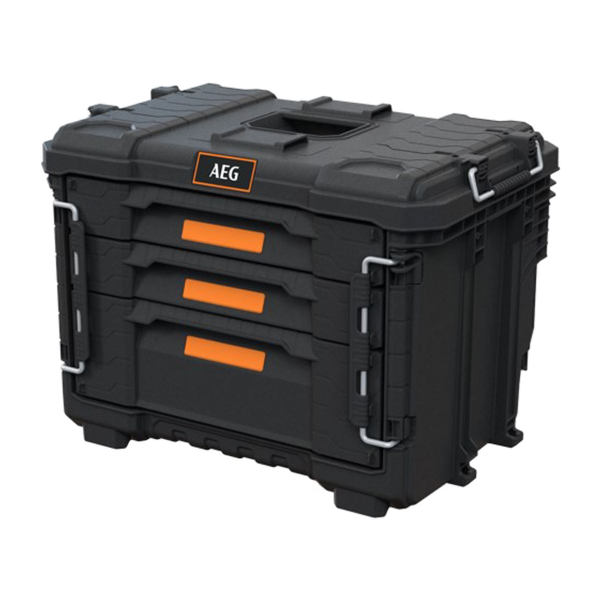 AEG Quickstack 2.0 3-Drawer Toolbox - 385mm x 411mm x 566mm - Durable Storage - SuperSaverAU - view 1