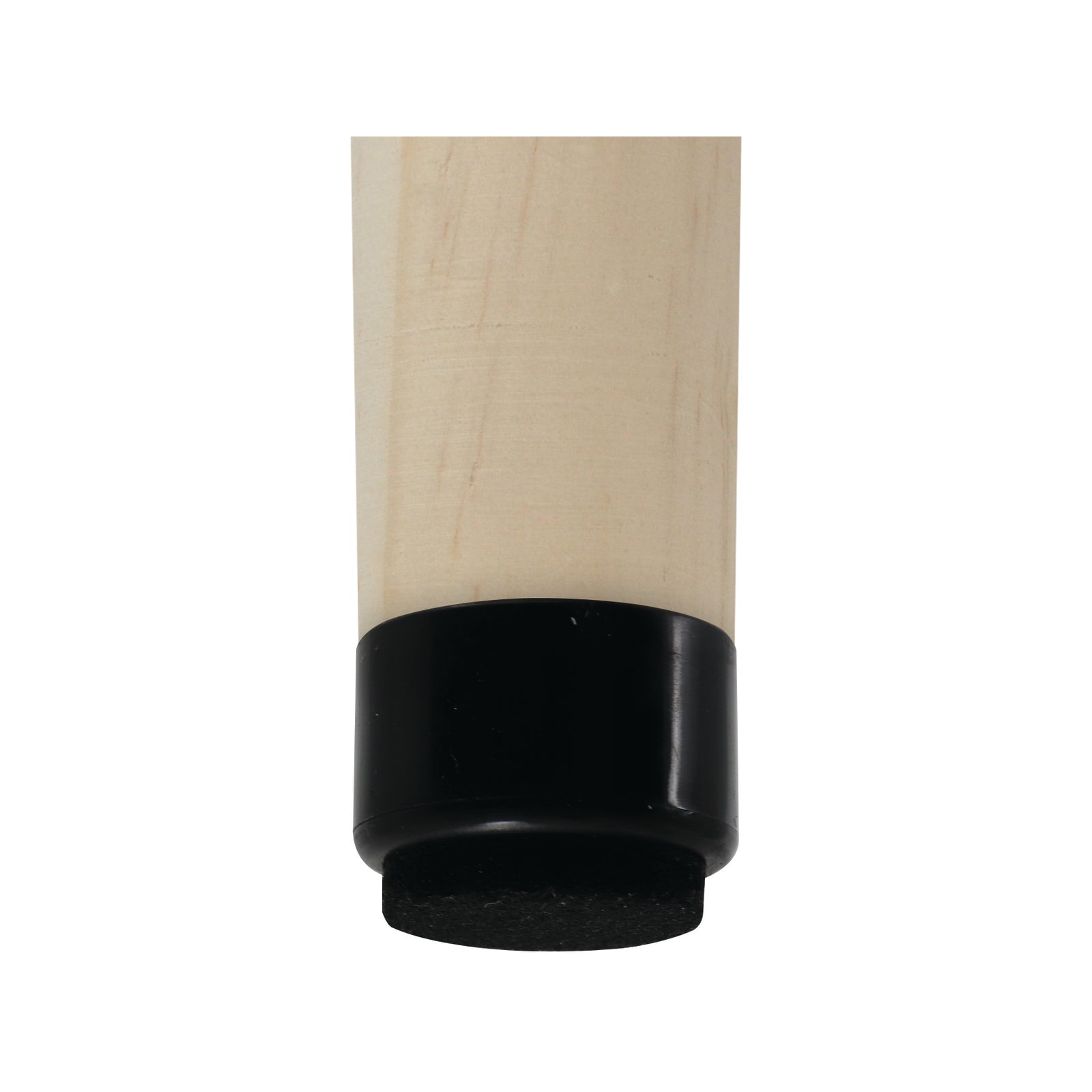 Surface Gard 25mm Round External Felt Based Chair Tips Black 4 Pack
