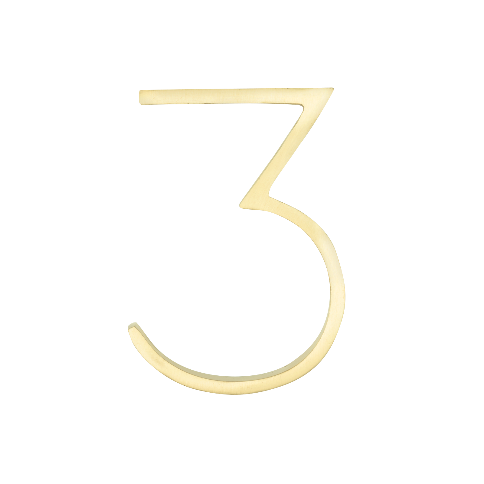 Sandleford Toorak Number 3 120mm Brass House Number