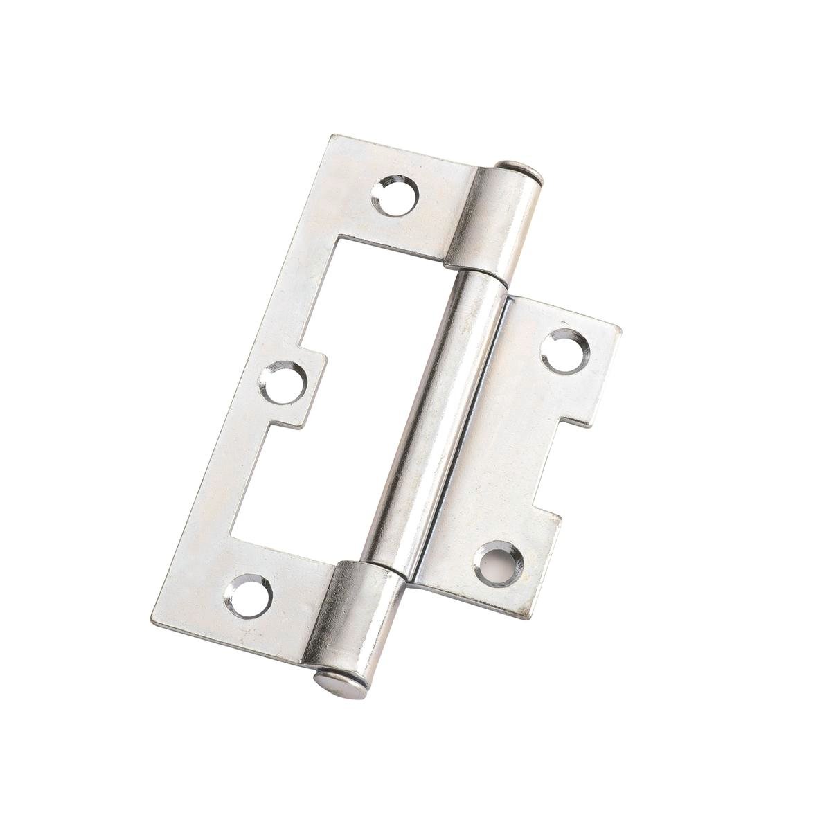 Lane 75 x 47 x 1.6mm Zinc Plated Durasmooth Fixed Pin Non-Mortise Hinge