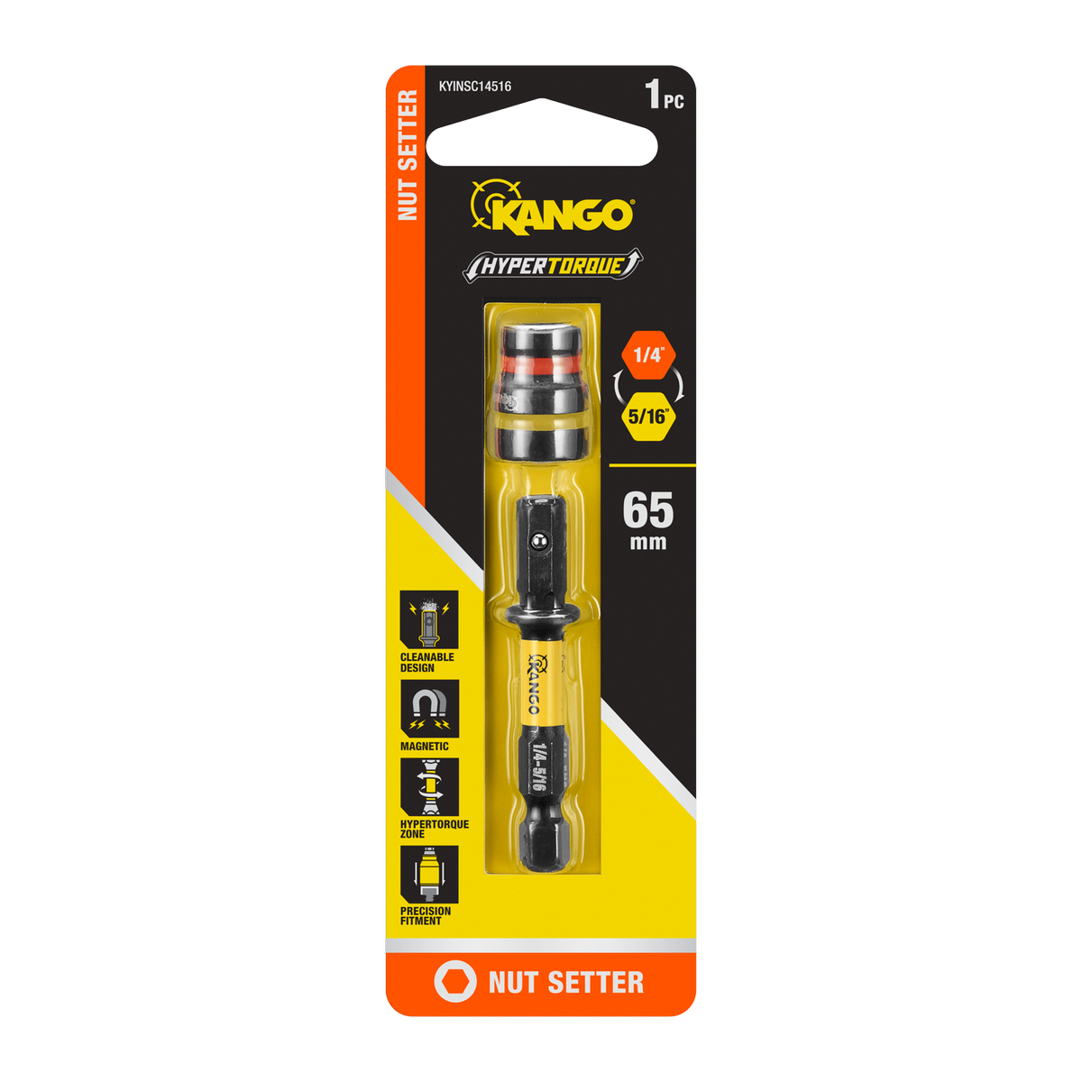 Kango Hypertorque 1/4in to 5/16in Impact Magnetic Cleanable Nut Setter