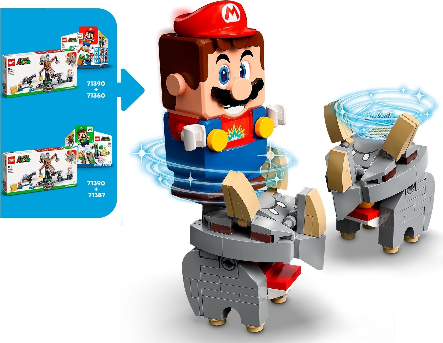 LEGO 71390 Reznor Knockdown Expansion Set - Super Mario - SuperSaverAU - view 7