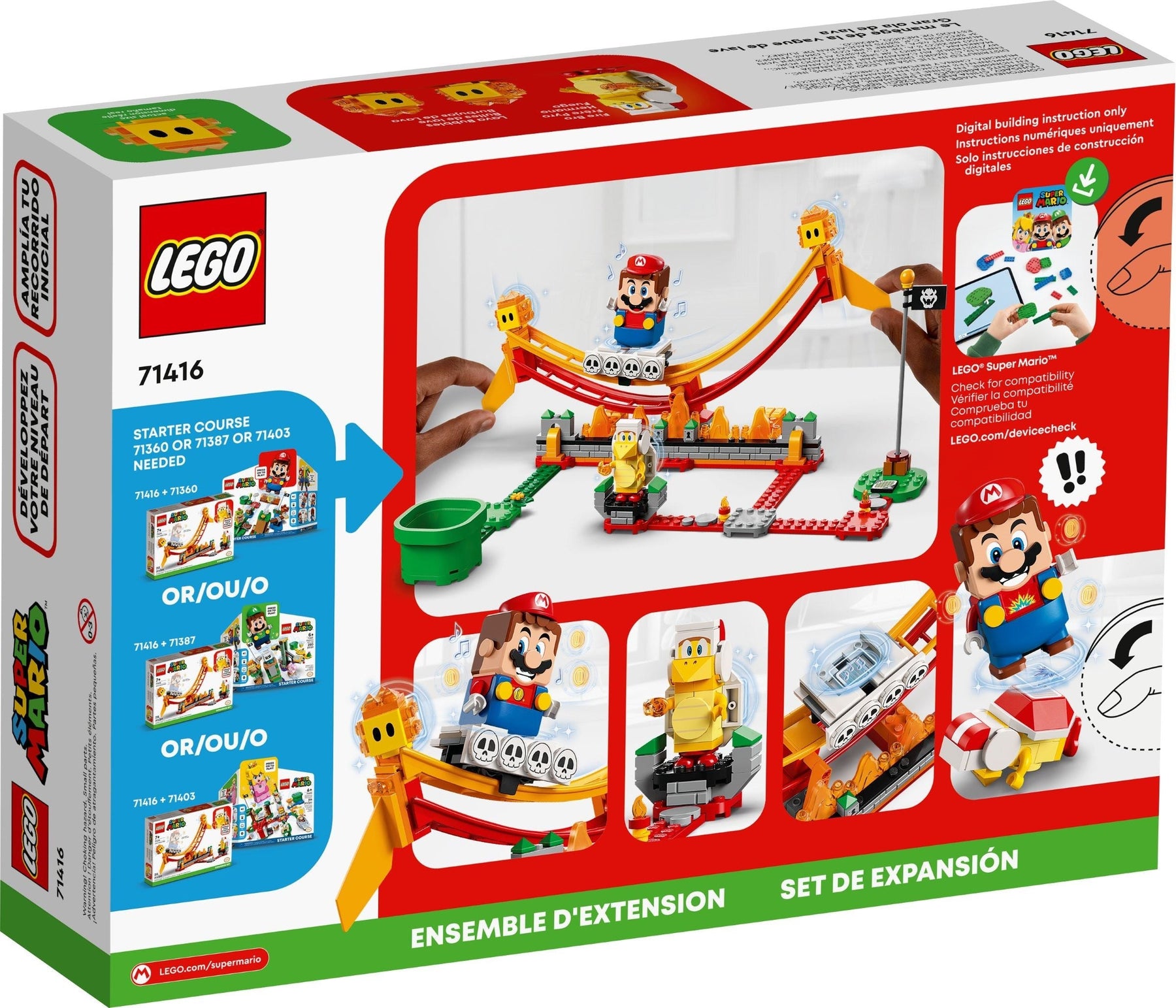 LEGO Super Mario Series 71416 Lava Wave Ride Expansion Set- Auzzi Store