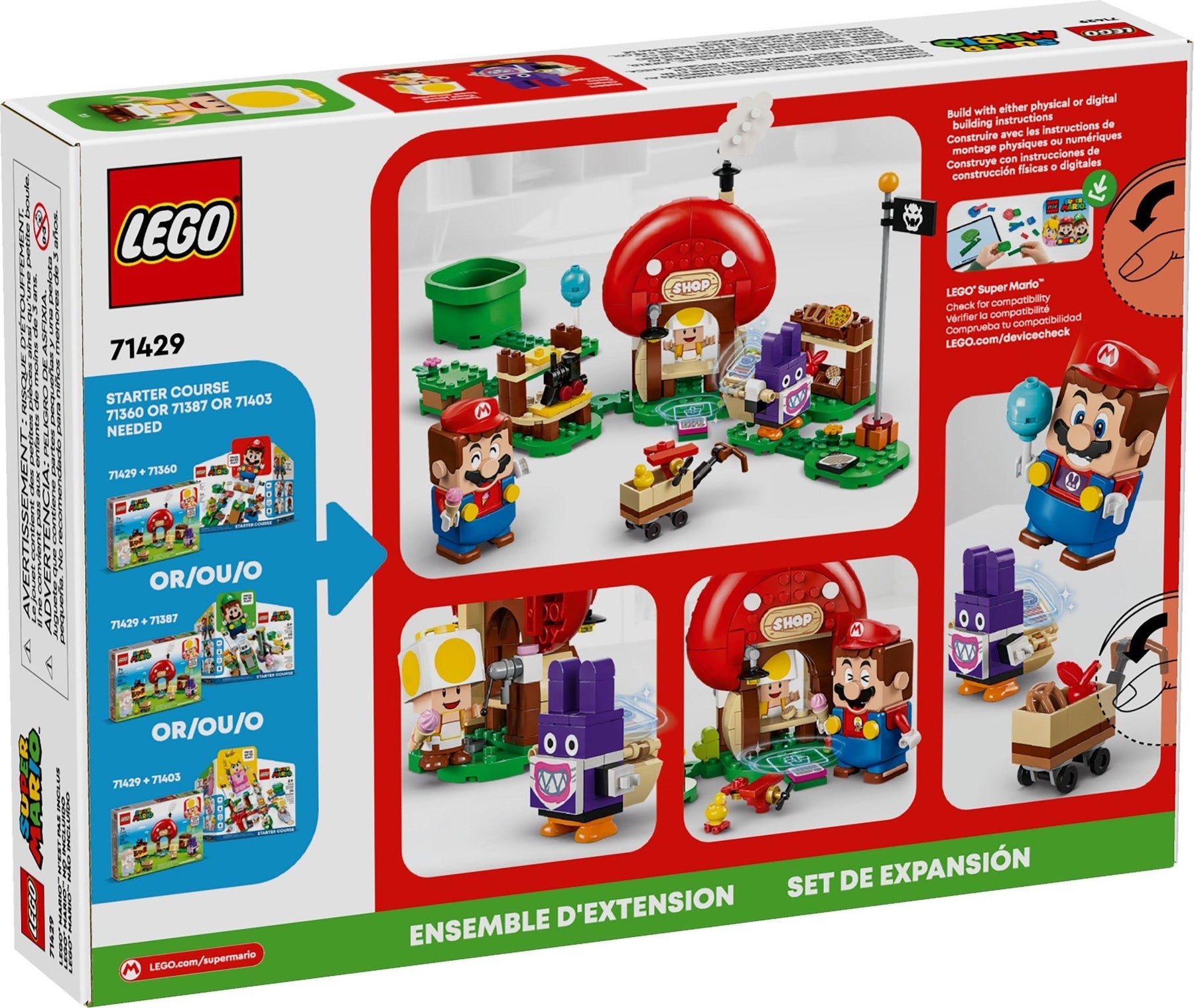 LEGO Super Mario 71428 Nabbit at Toad’s Shop - SuperSaverAU - view 3