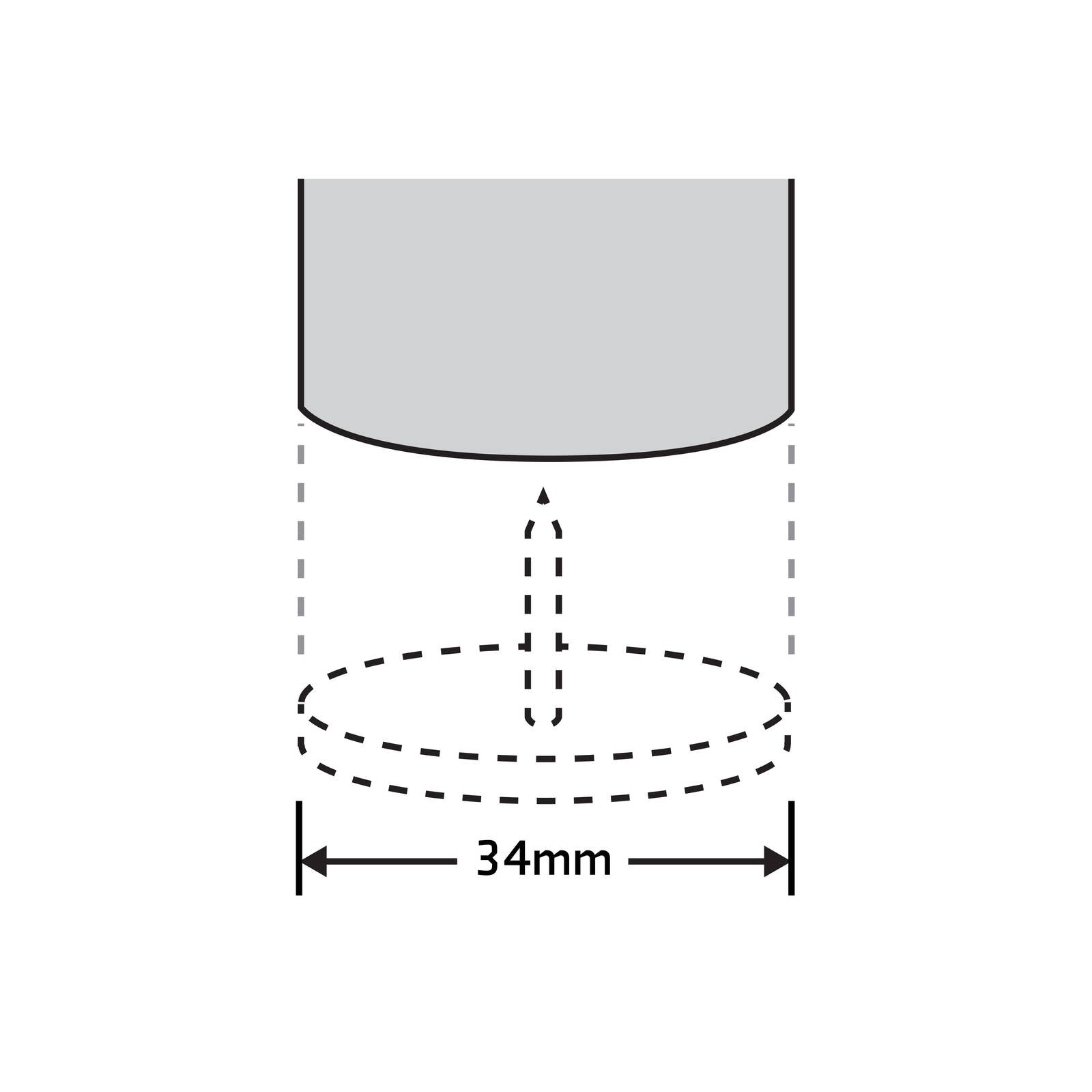 Surface Gard 34mm Brown Round Castor Cup Carpet Base - 4 Pack
