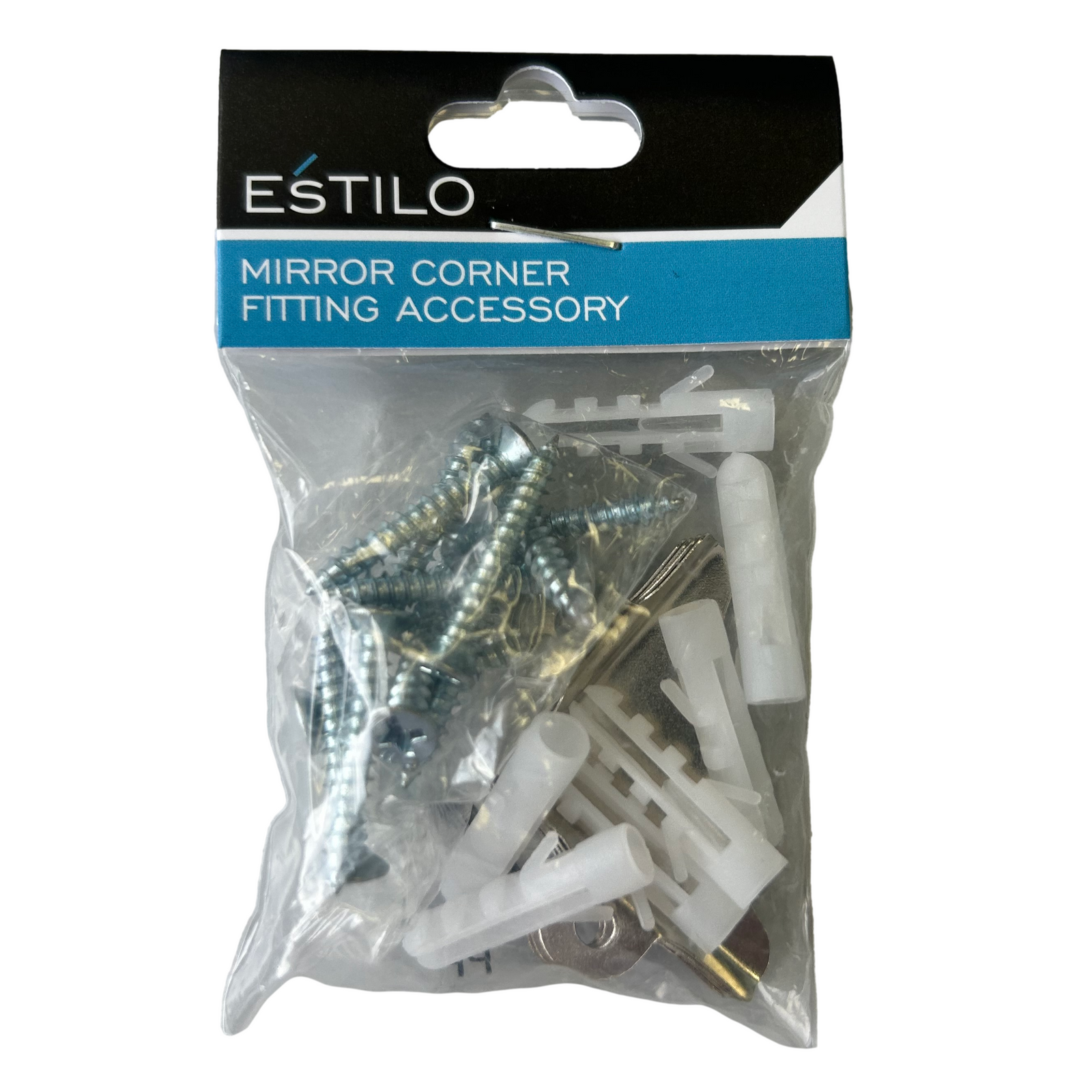 Estilo Steel Mirror Corner Fitting Accessory