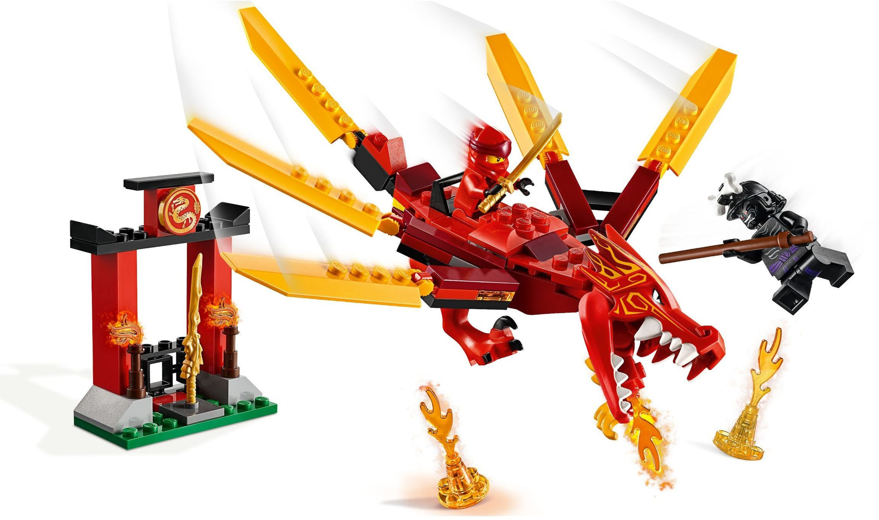 LEGO The LEGO Ninjago 71701 Kai’s Fire Dragon - SuperSaverAU - view 2