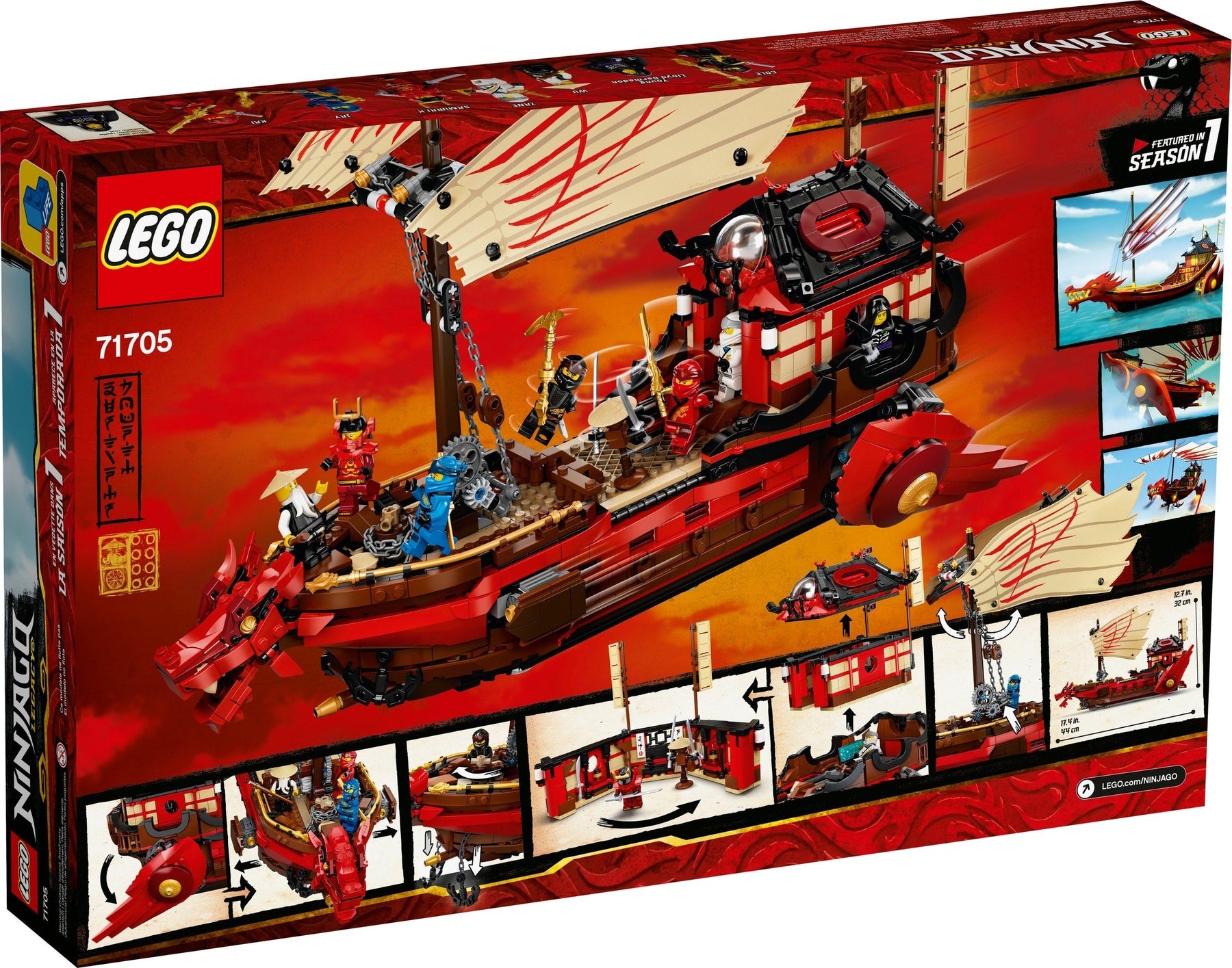 LEGO 71705 Destiny's Bounty: NINJAGO Ship & Ninja Minifigures - SuperSaverAU - view 1