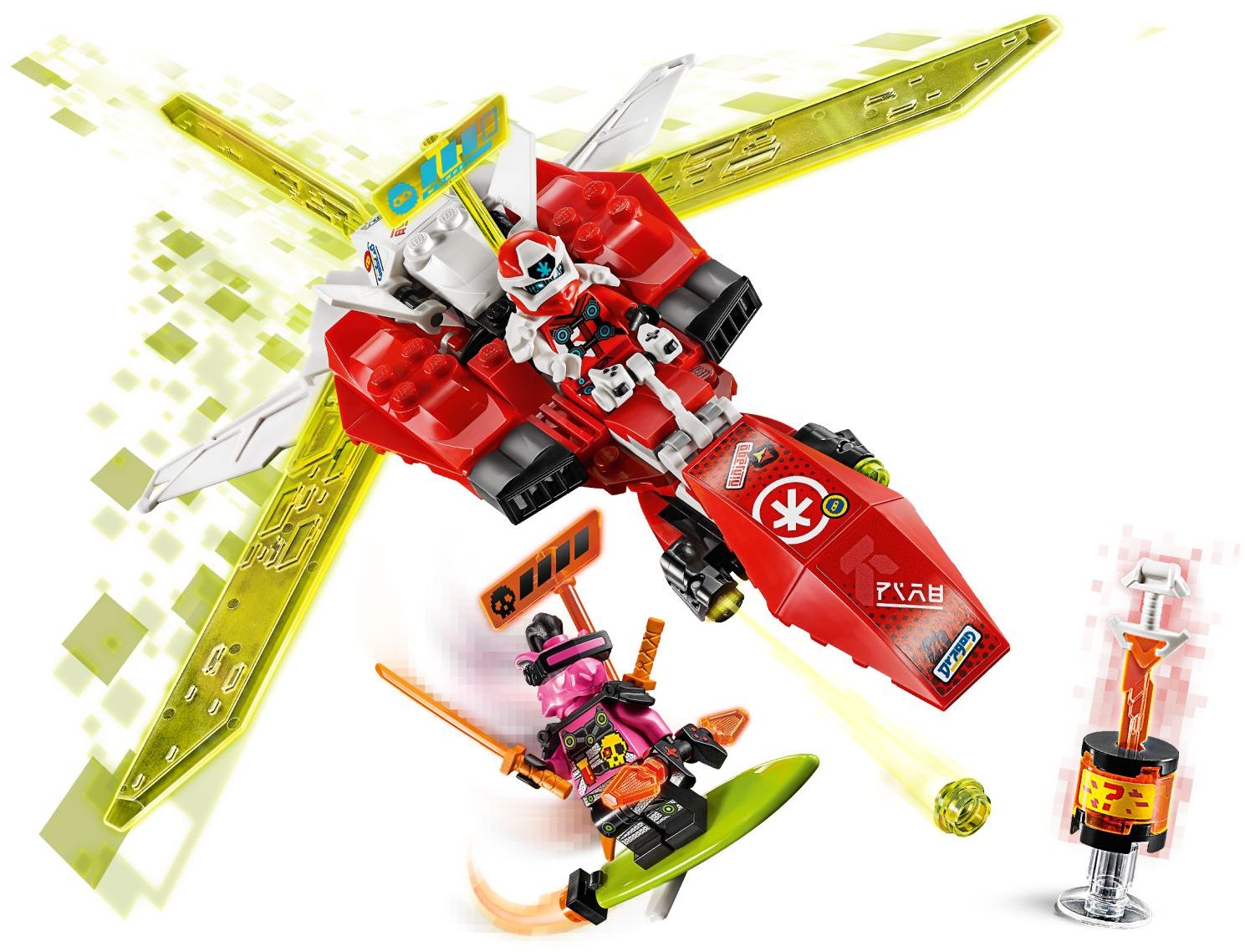 LEGO 71707 Kai's Mech Jet Plane & Ninja Mech - 2in1 Toy - SuperSaverAU - view 3