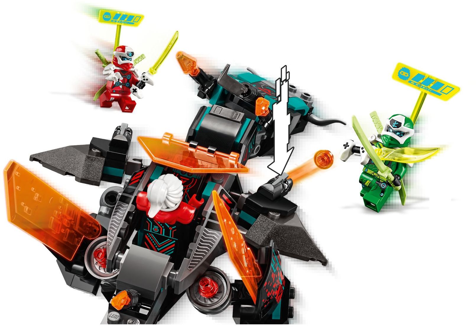 LEGO 71713 Empire Dragon: NINJAGO Mech Dragon Toy - SuperSaverAU - view 3