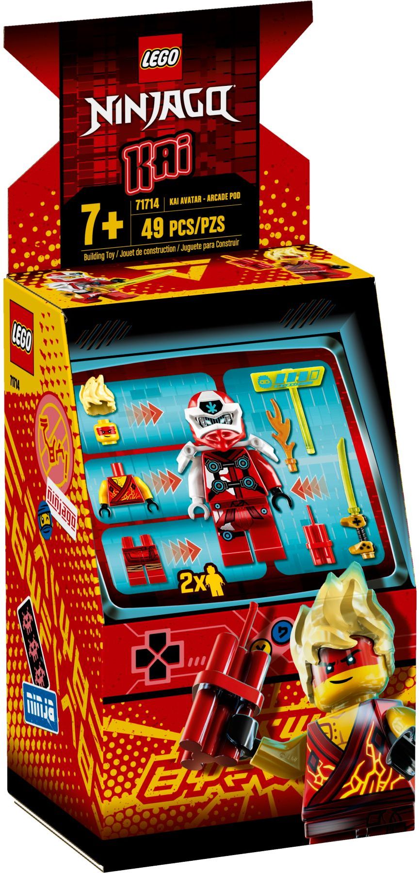 LEGO 71714 NINJAGO Kai Avatar Arcade Pod - Prime Empire - SuperSaverAU - view 1