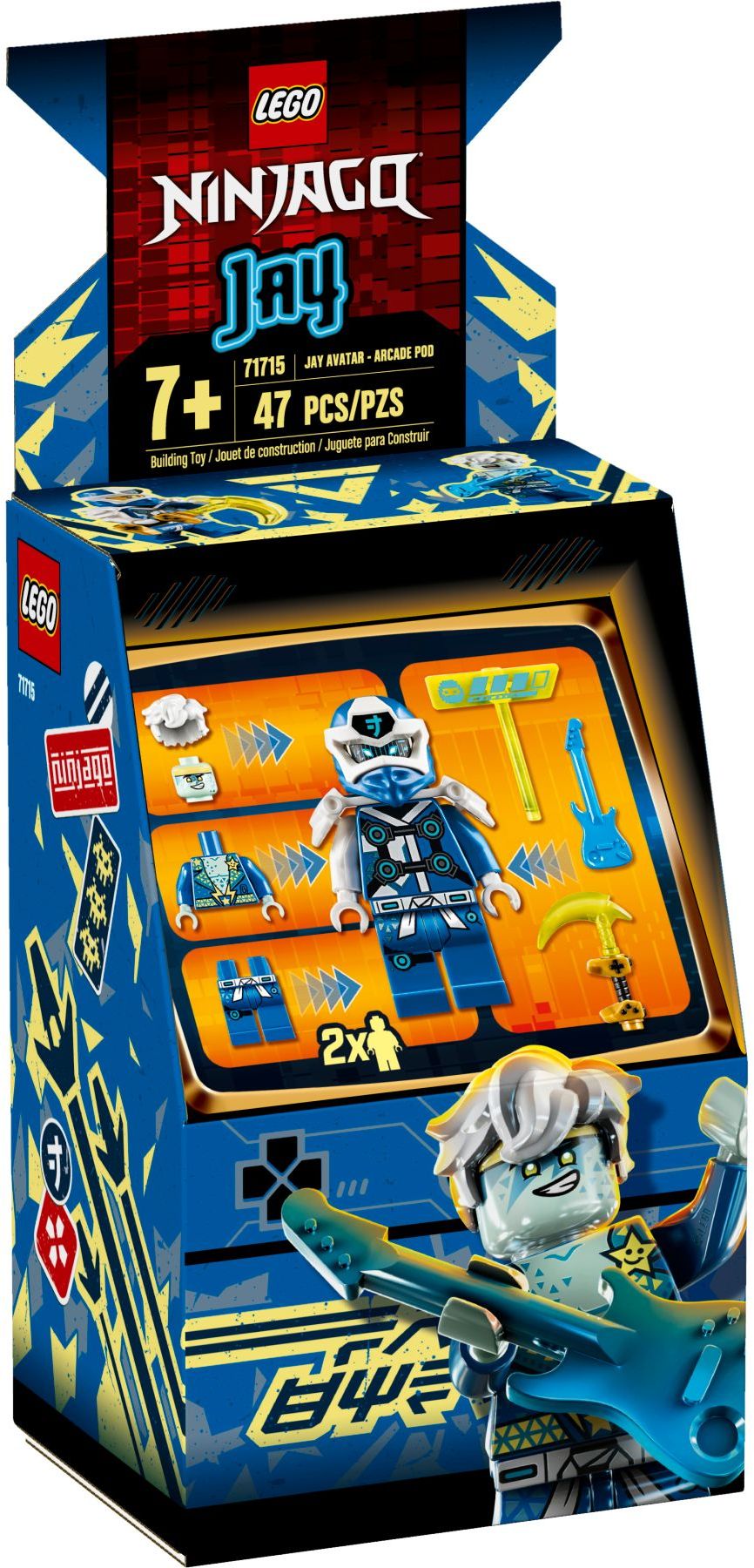 LEGO 71715 Jay Avatar Arcade Pod - NINJAGO Prime Empire Minifigures - SuperSaverAU - view 1