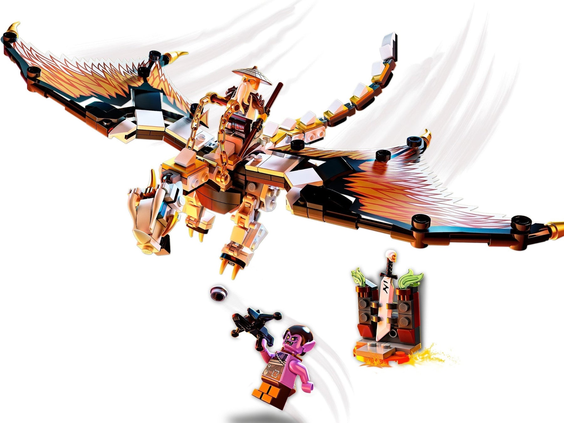 LEGO 71718 Wu's Battle Dragon: NINJAGO Dragon Toy with Minifigures - SuperSaverAU - view 2