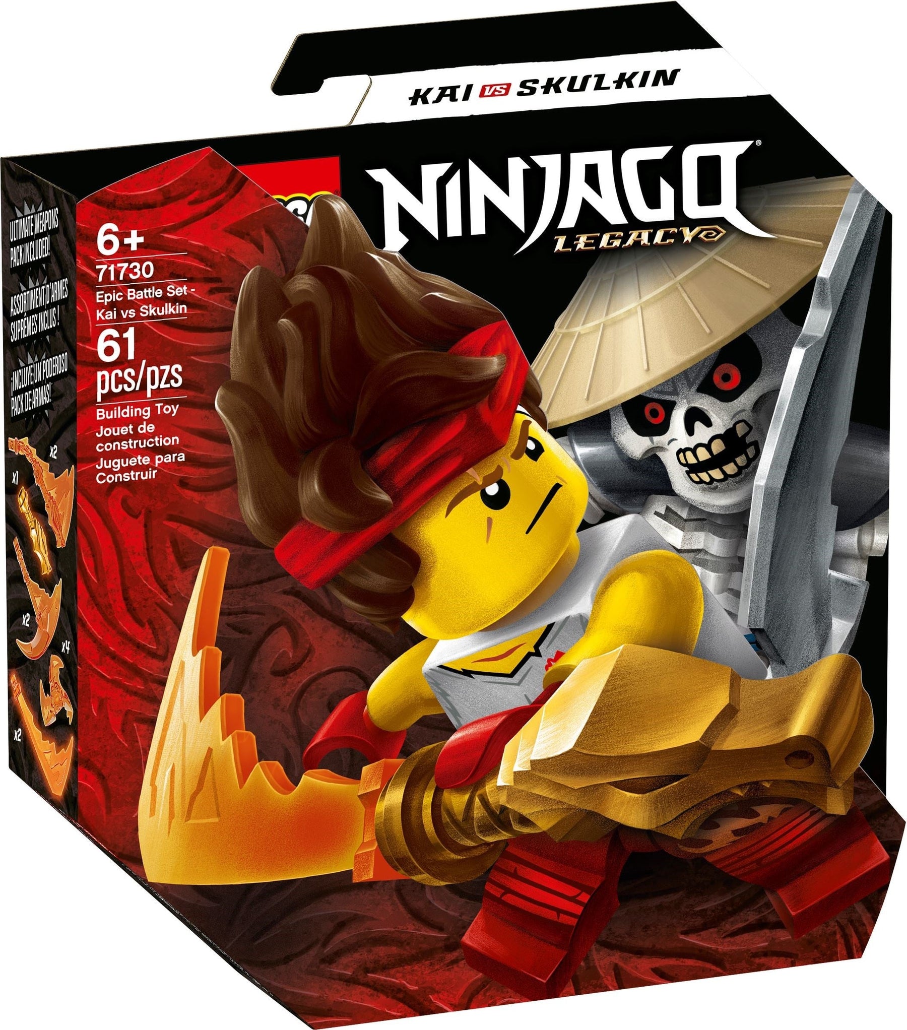 LEGO 71730 Kai vs. Skulkin Epic Battle Set - NINJAGO - SuperSaverAU - view 1