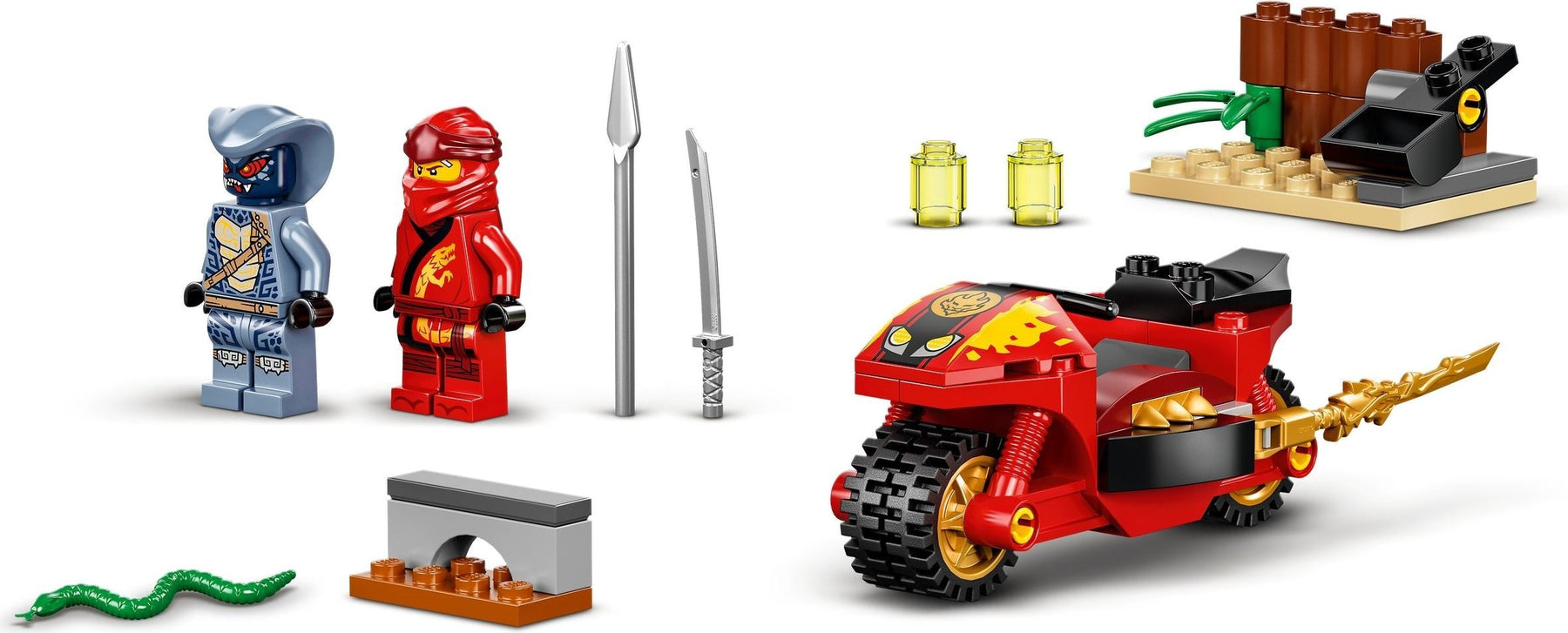 LEGO 71734 Kai's Blade Cycle Motorcycle Ninja Toy 4+ - SuperSaverAU - view 5