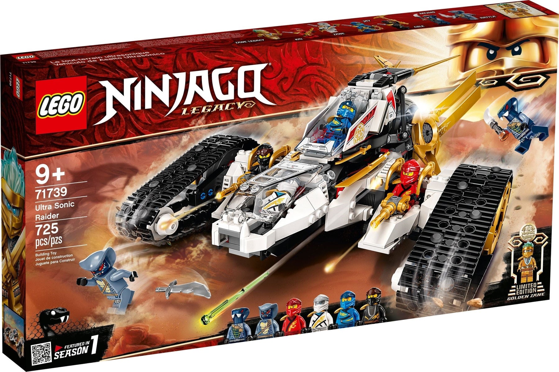 LEGO 71739 Ultra Sonic Raider: 4-in-1 Ninja Vehicle - SuperSaverAU - view 1
