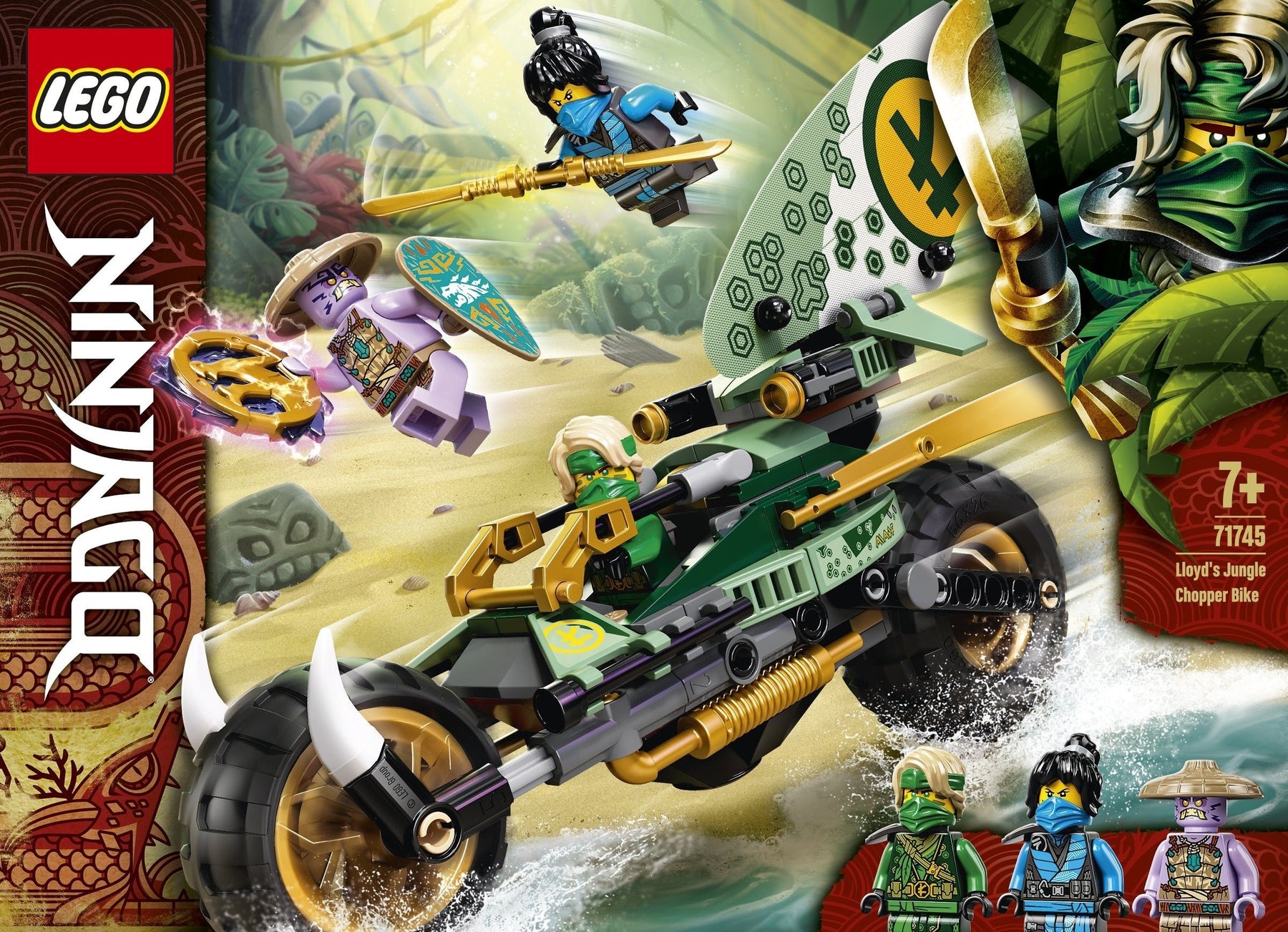 LEGO 71745 Lloyd's Jungle Chopper Bike NINJAGO 2-in-1 Playset - SuperSaverAU - view 1