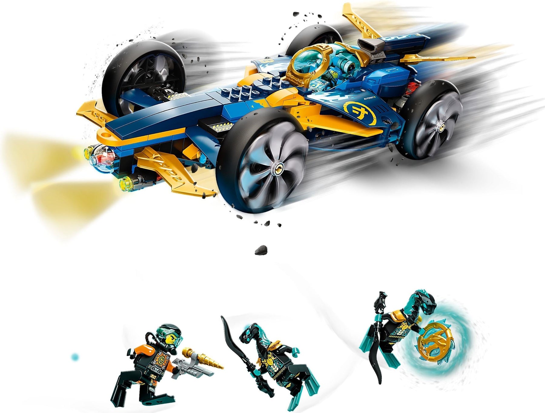 LEGO 71752 NINJAGO Ninja Sub Speeder Car Toy - SuperSaverAU - view 6