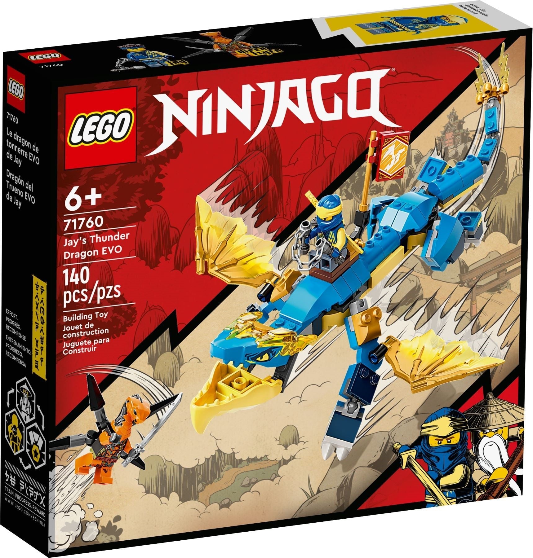 LEGO 71760 Jay's Thunder Dragon EVO Ninja Toy - SuperSaverAU - view 1