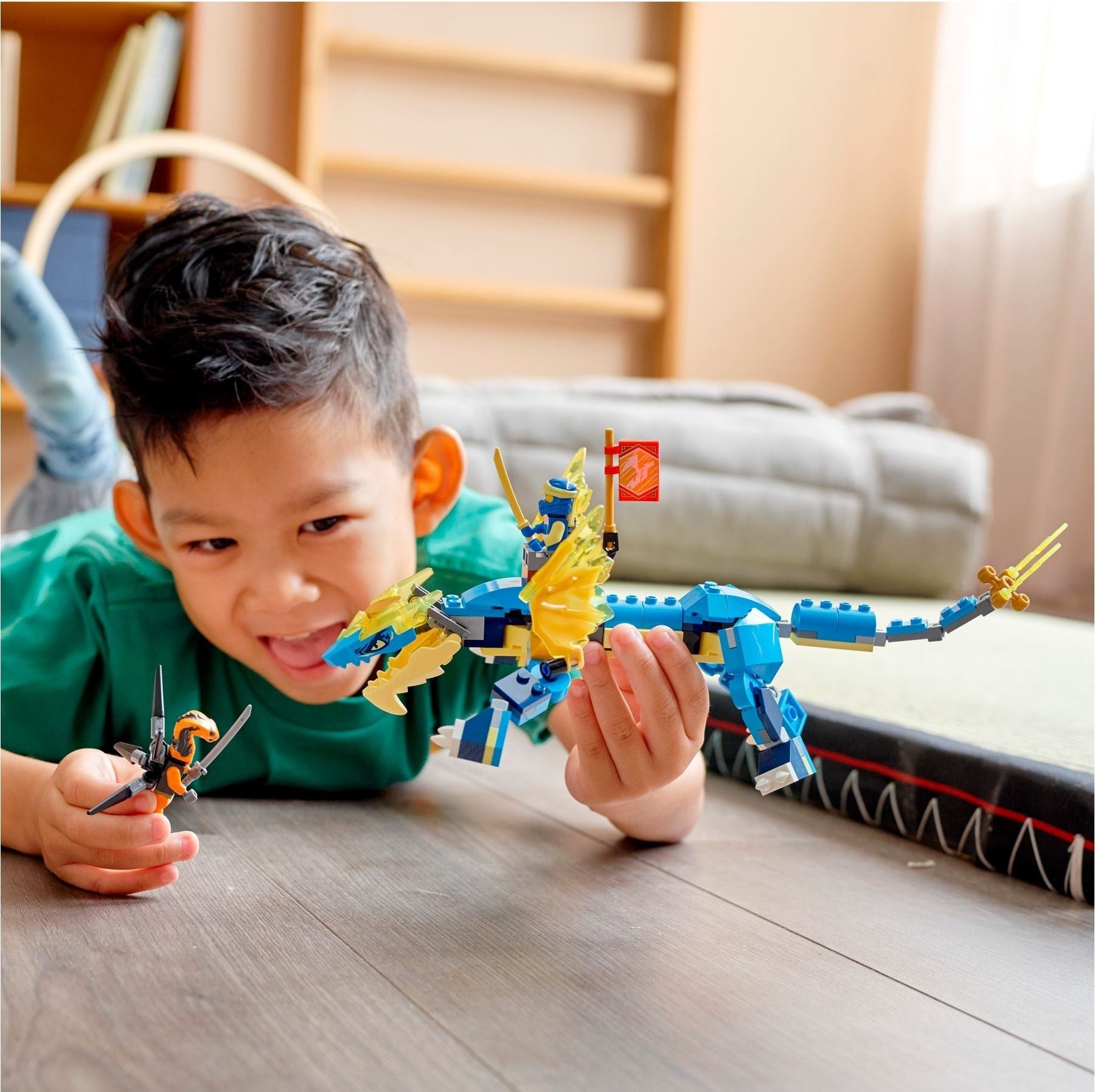 LEGO 71760 Jay's Thunder Dragon EVO Ninja Toy - SuperSaverAU - view 5