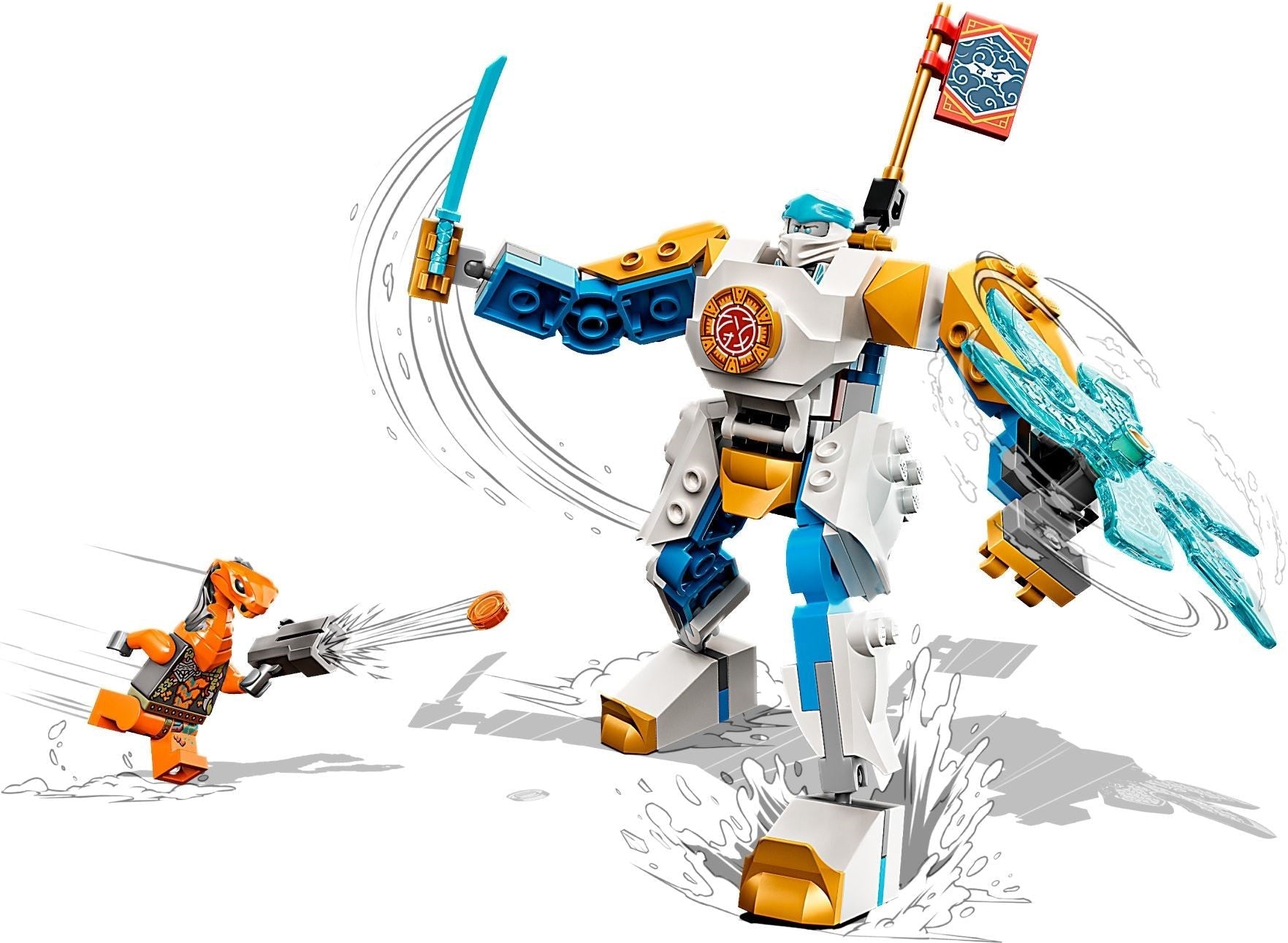 LEGO 71761 Zane's Power Up Mech EVO - Ninja Battle Toy - SuperSaverAU - view 2
