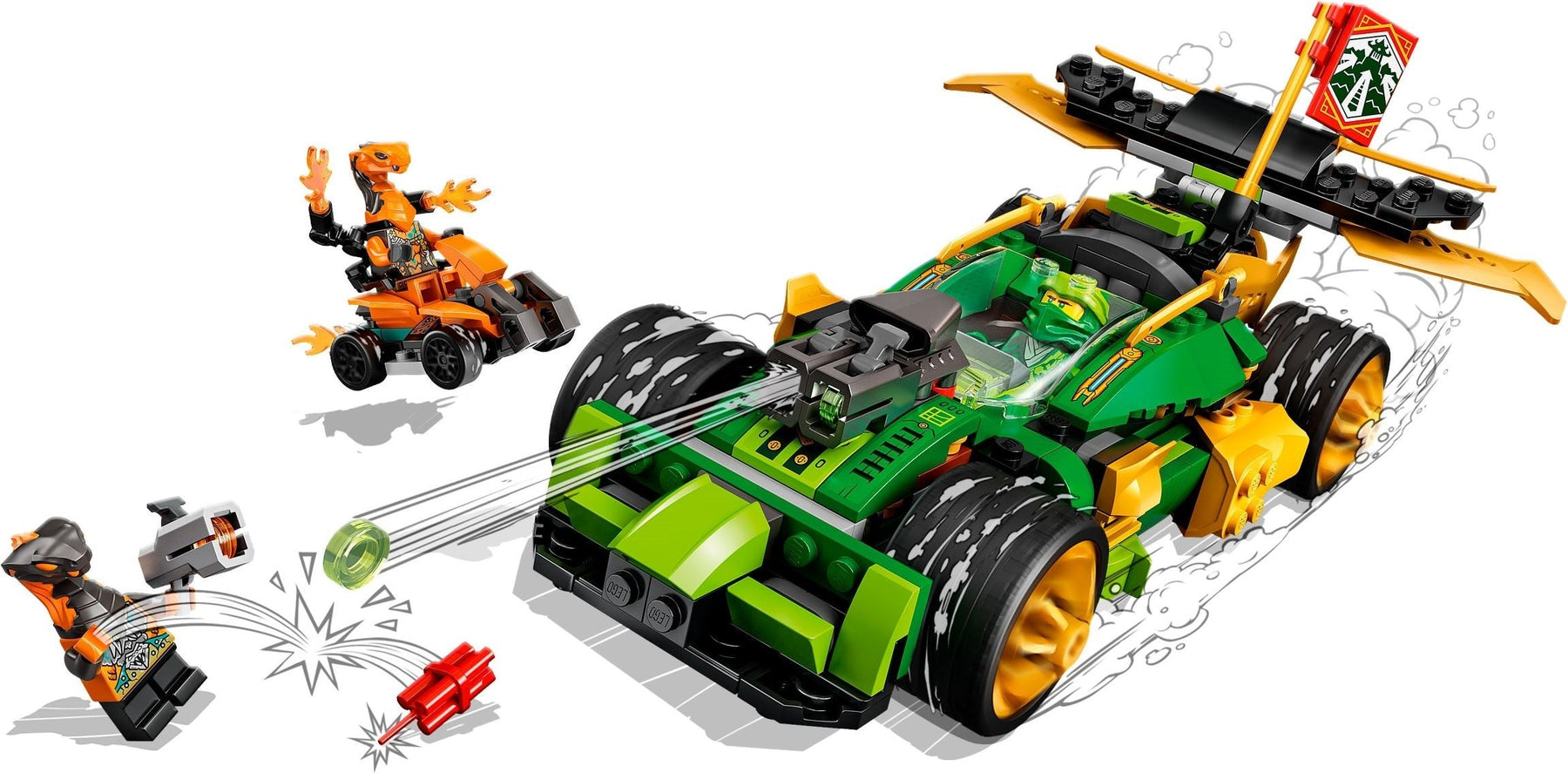 LEGO 71763 Ninjago Lloyd’s Race Car EVO - Lloyd- Auzzi Store