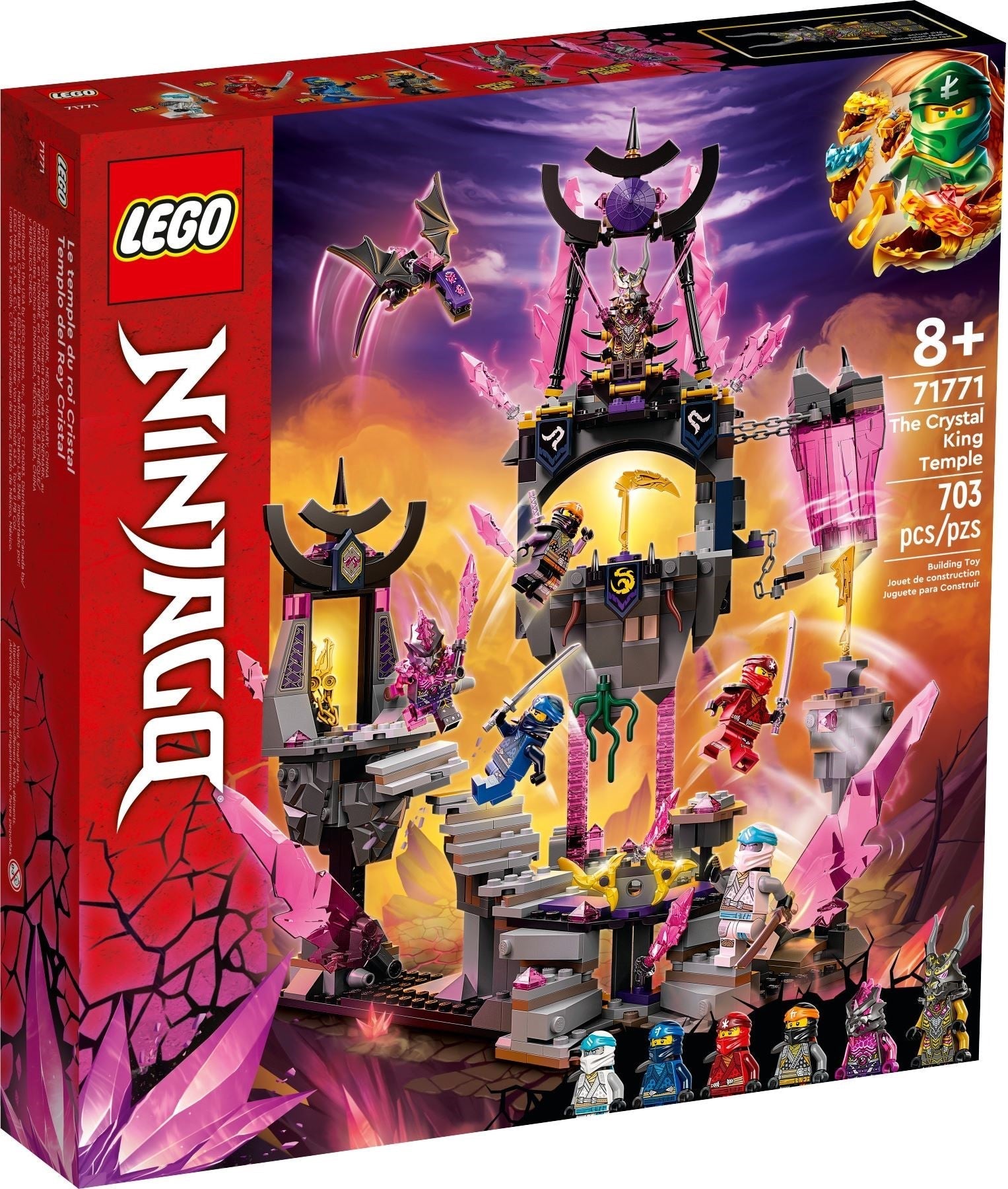 LEGO 71771 Crystal King Temple NINJAGO Playset - SuperSaverAU - view 1