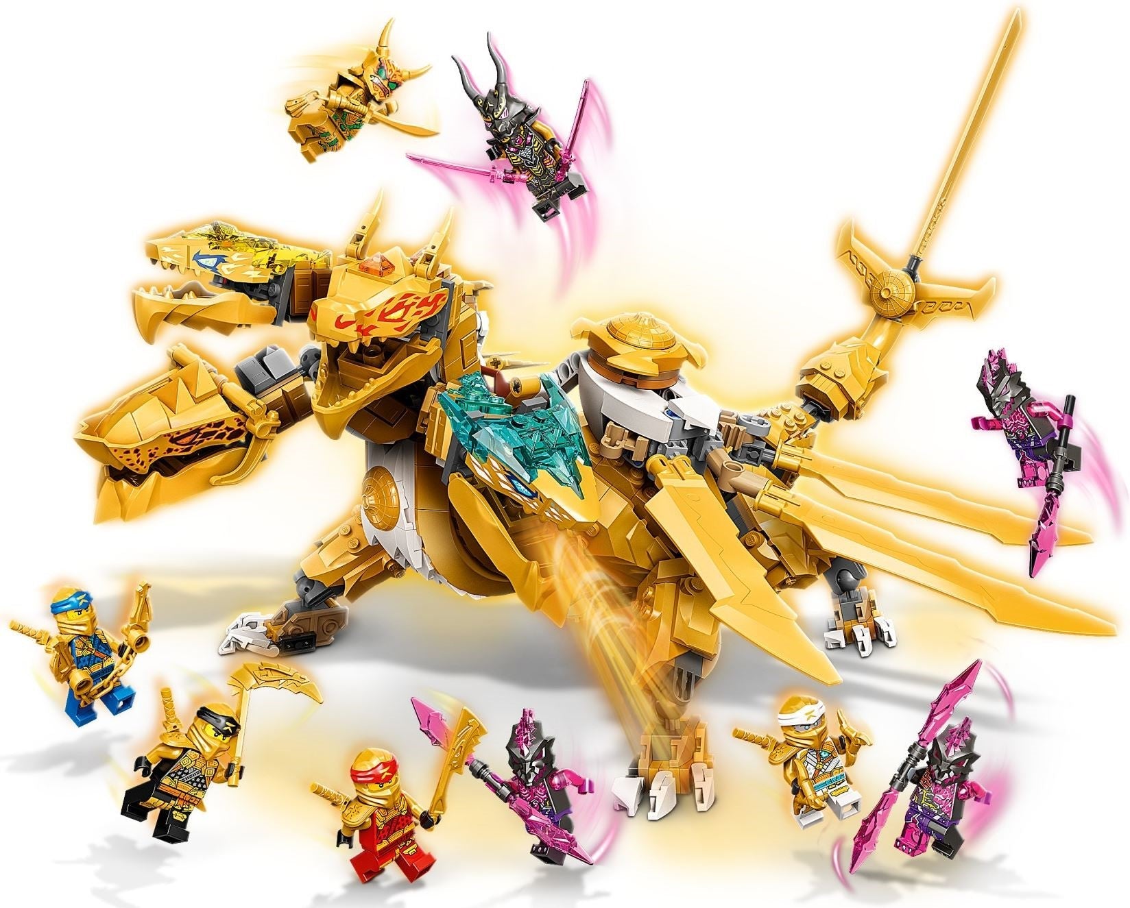 LEGO 71774 Lloyd's Golden Ultra Dragon NINJAGO Set - SuperSaverAU - view 2