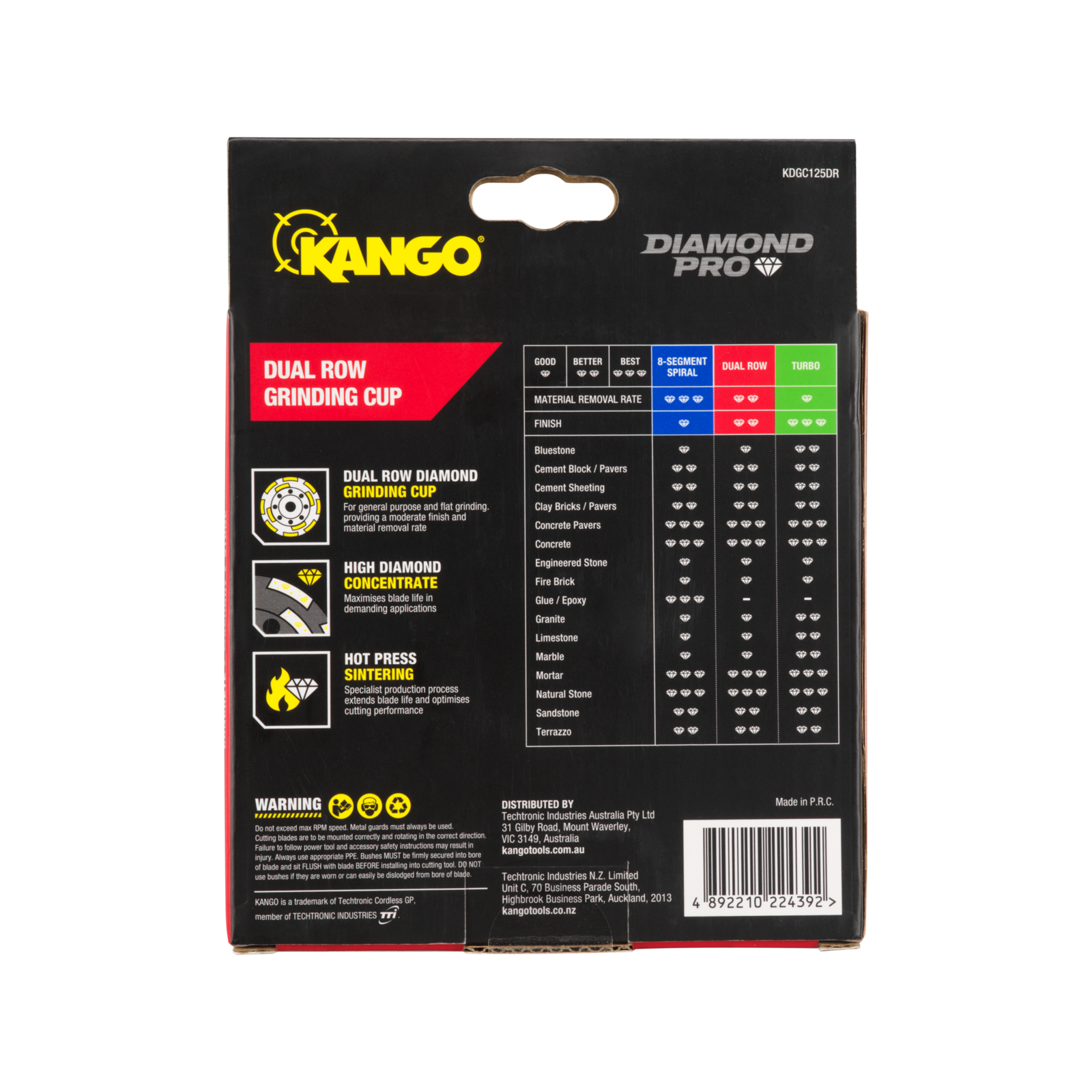 Kango 125mm Dual Row Diamond Grinding Cup