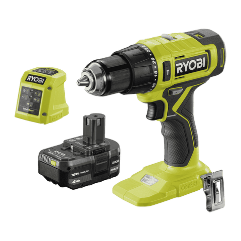 Ryobi 18V ONE+ Cordless Hammer Drill All Rounder Kit with 4Ah Battery & Keyless Chuck R18PD24