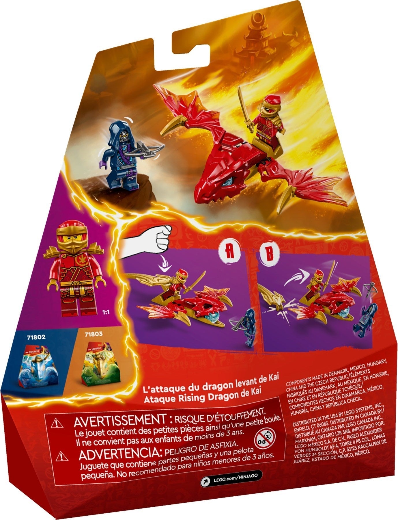 LEGO Ninjago 71801 Kai’s Rising Dragon Strike - SuperSaverAU - view 3